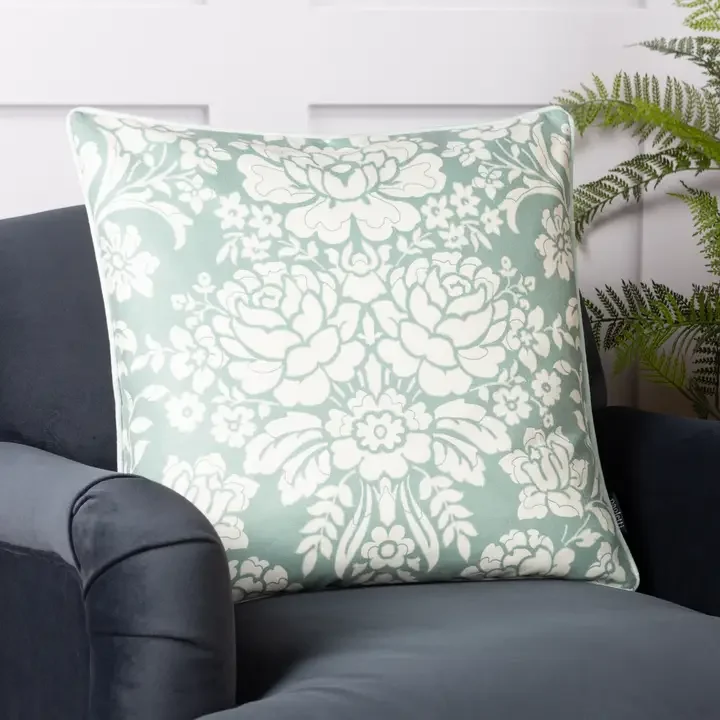 Melrose Floral Cushion Cover Sage