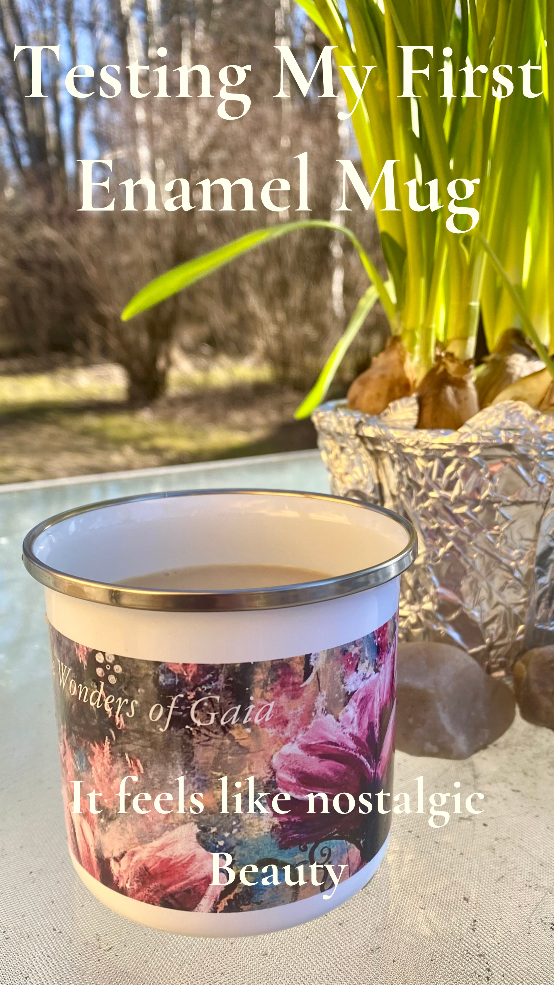 From Painting to Mug: Testing My First Wonders of Gaia Enamel Mug