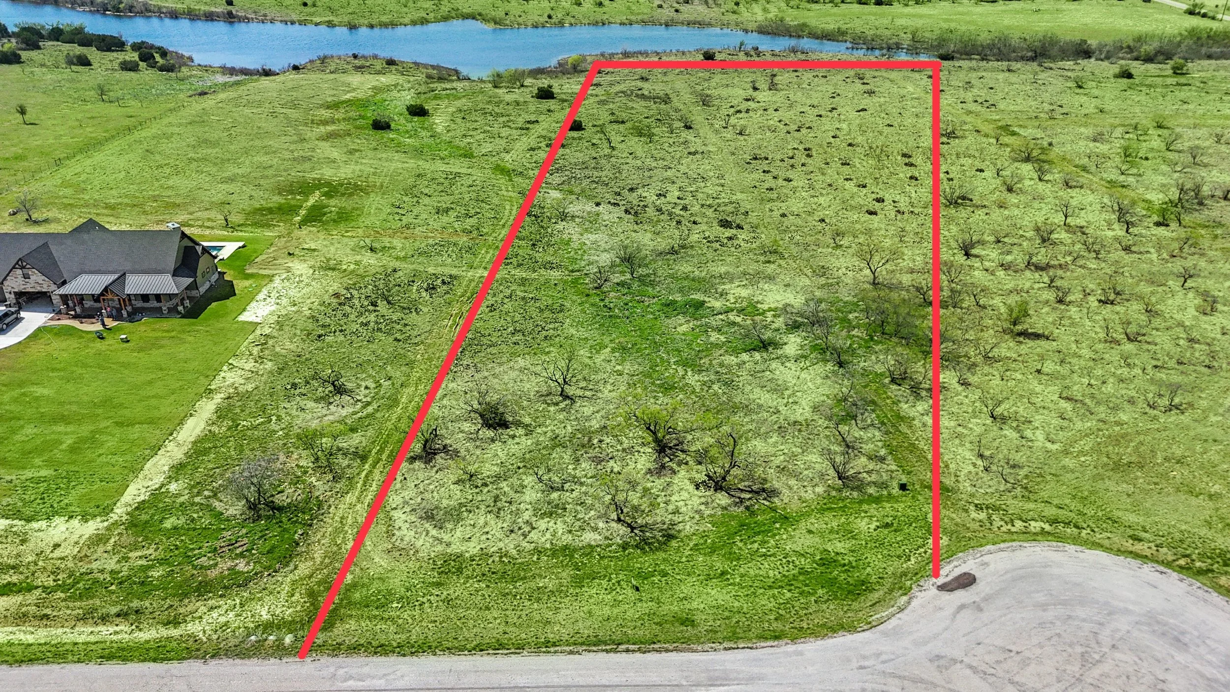 Available lot in Loving Springs Parker County TX for custom home on acreage