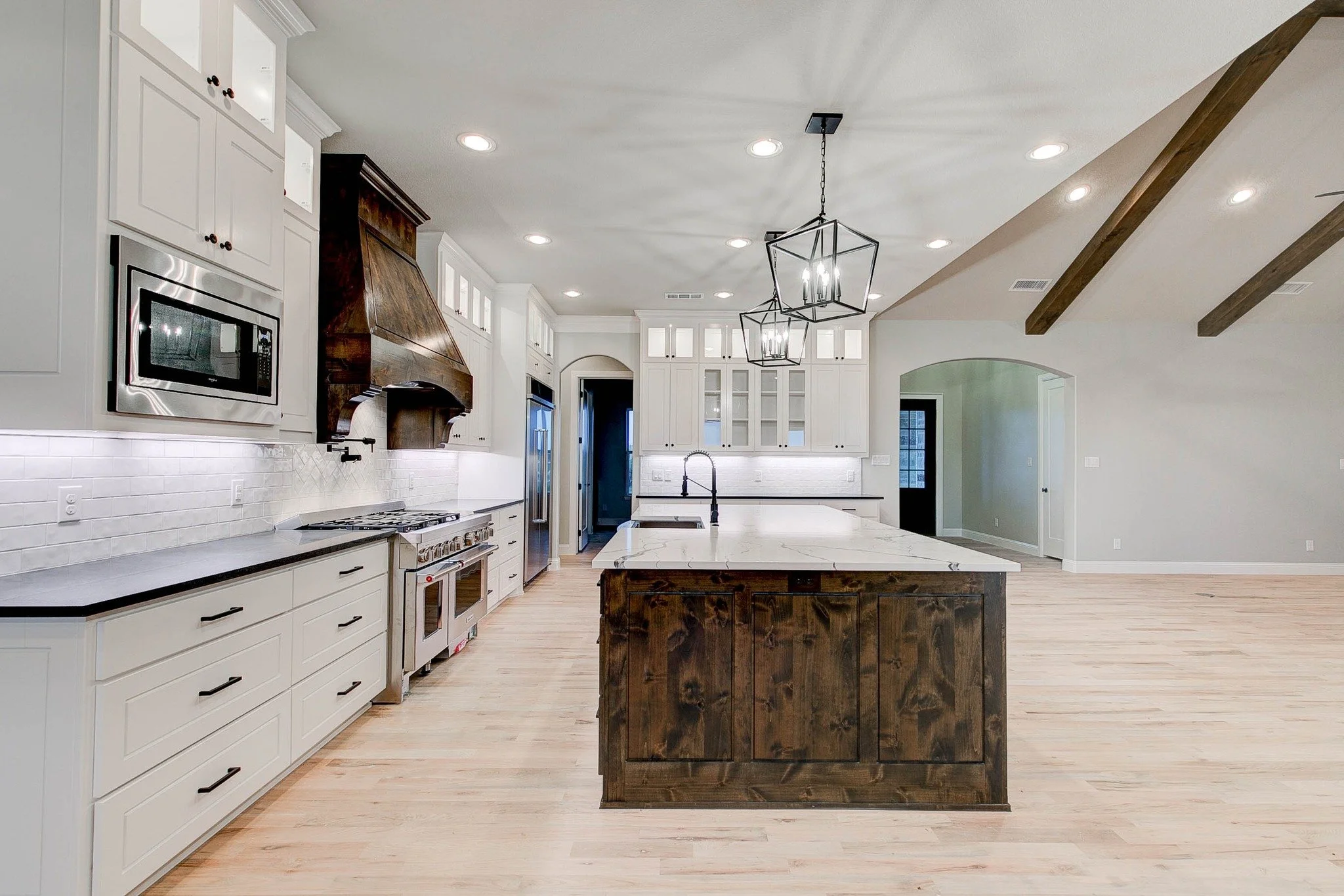 Custom home built by MK Homes in Newsom Ranch Azle TX on 2 acre lot