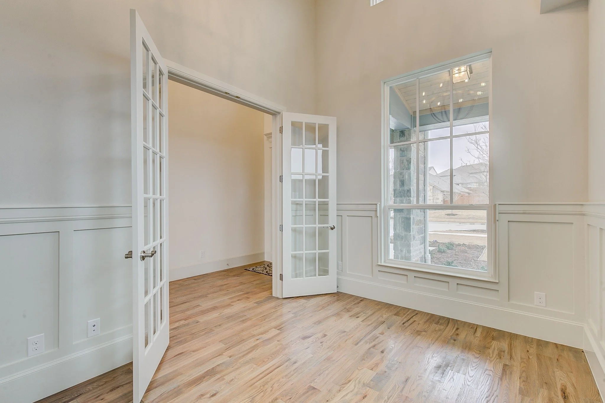 Handcrafted custom home interior in Parker County Texas