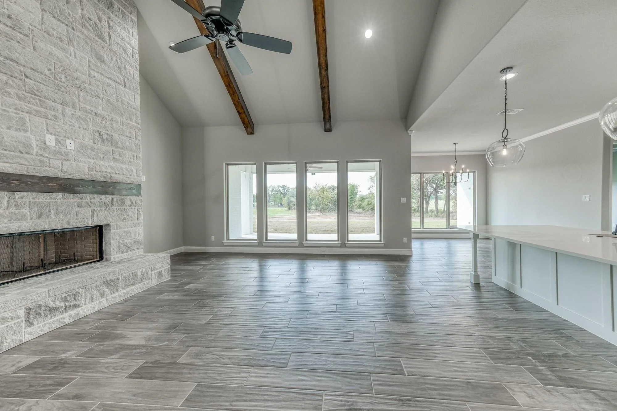 Custom home construction in Springtown Texas by MK Homes builder