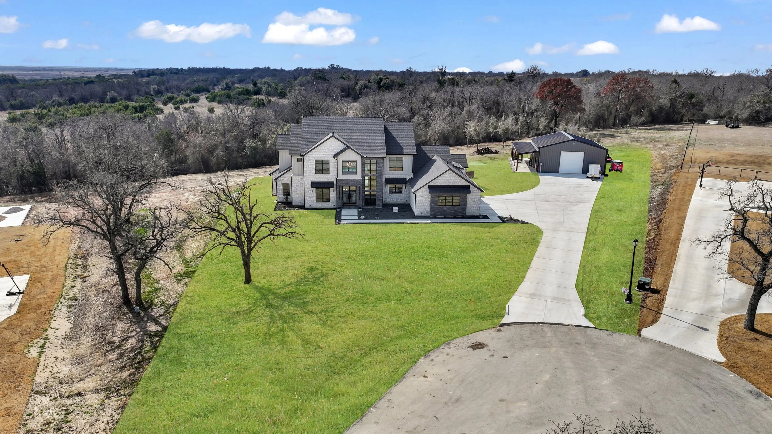 Spacious 2-acre homesite in Santana Ridge, a Brock ISD community where MK Homes has built numerous custom homes.