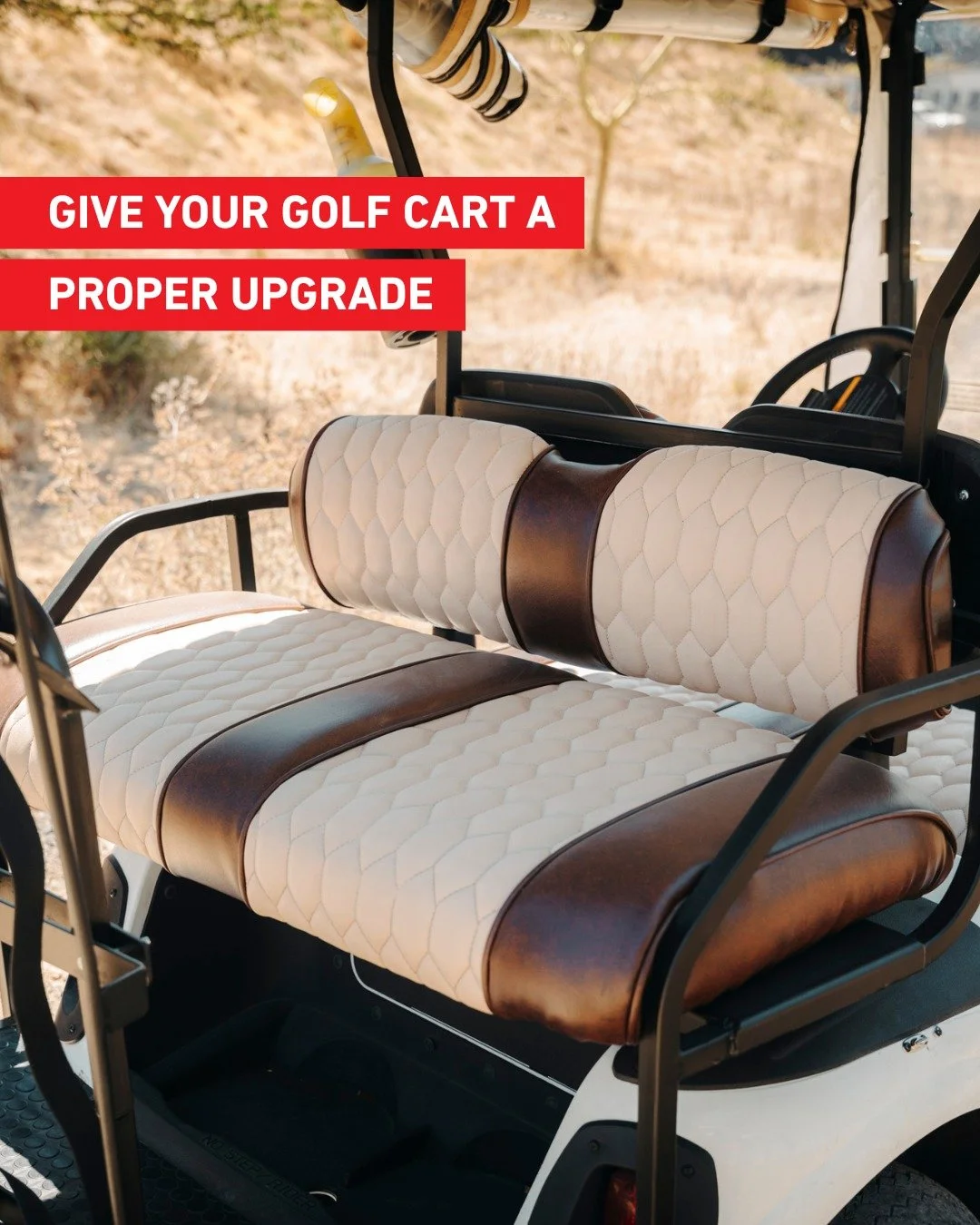 Hand-finished. Custom-fitted. Built for comfort. This is what a proper golf cart upgrade looks like.

#AutoLeather #CustomUpholstery #GolfCartUpgrade #LeatherCraftsmanship