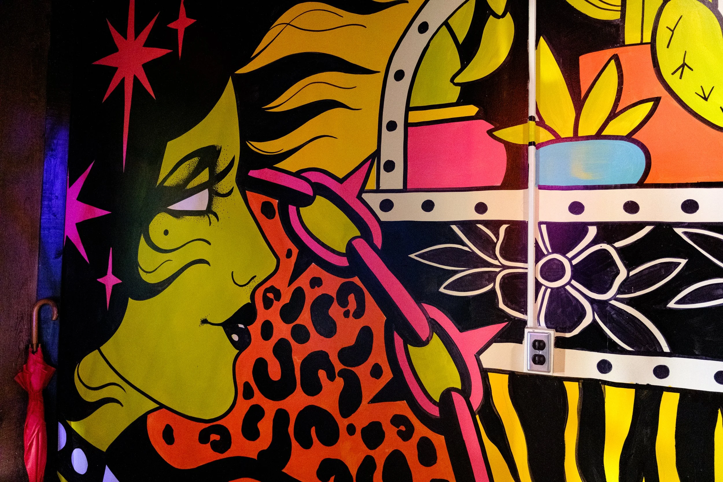   The mural upstairs that Cutty designed and painted.  