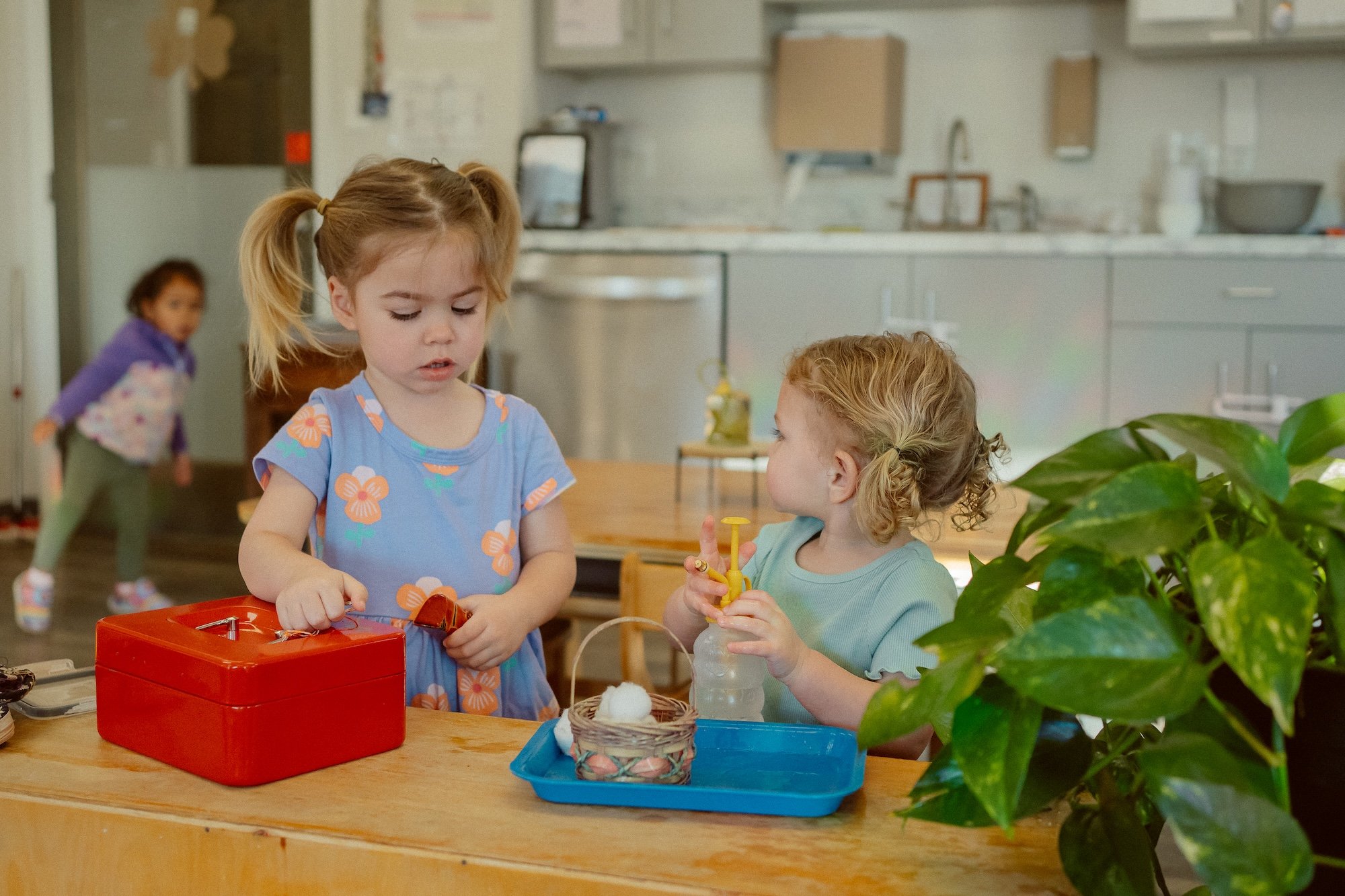 Children at Montessori school