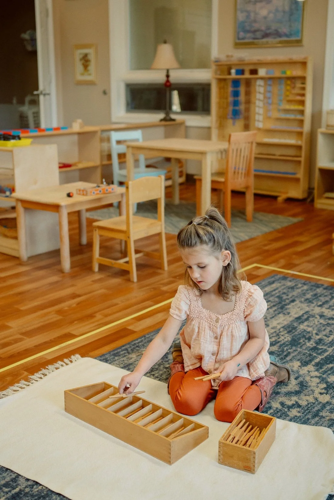 Girl playing a game