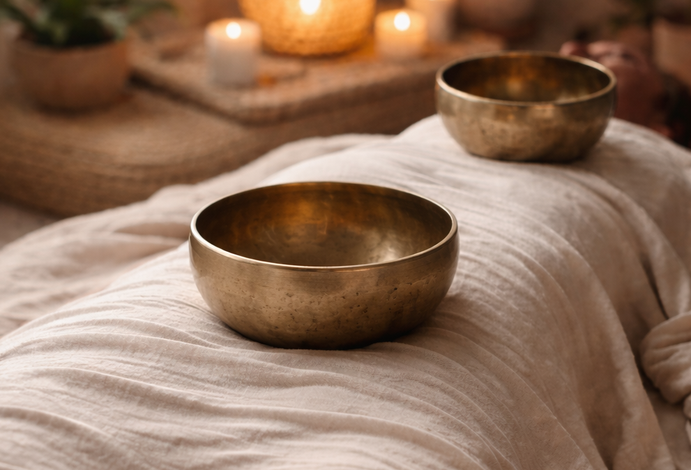 Vibrational Sound Bowl Therapy Relaxation Calming Nervous System