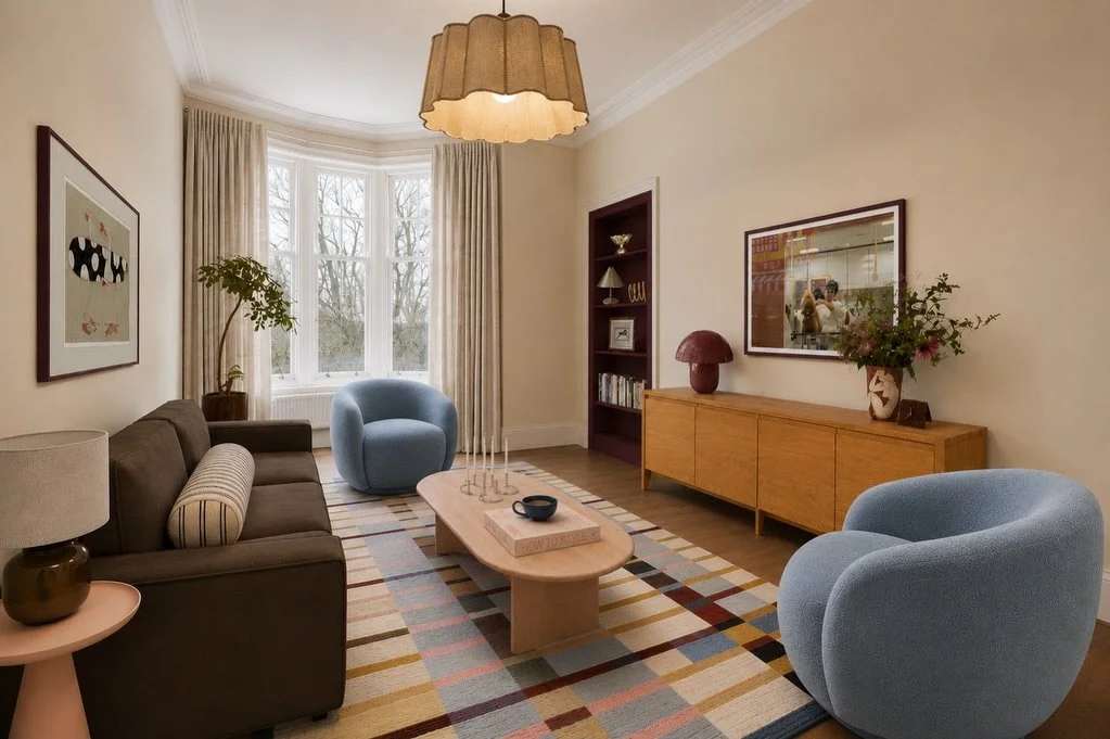 Swipe from my design > original rightmove property photo.