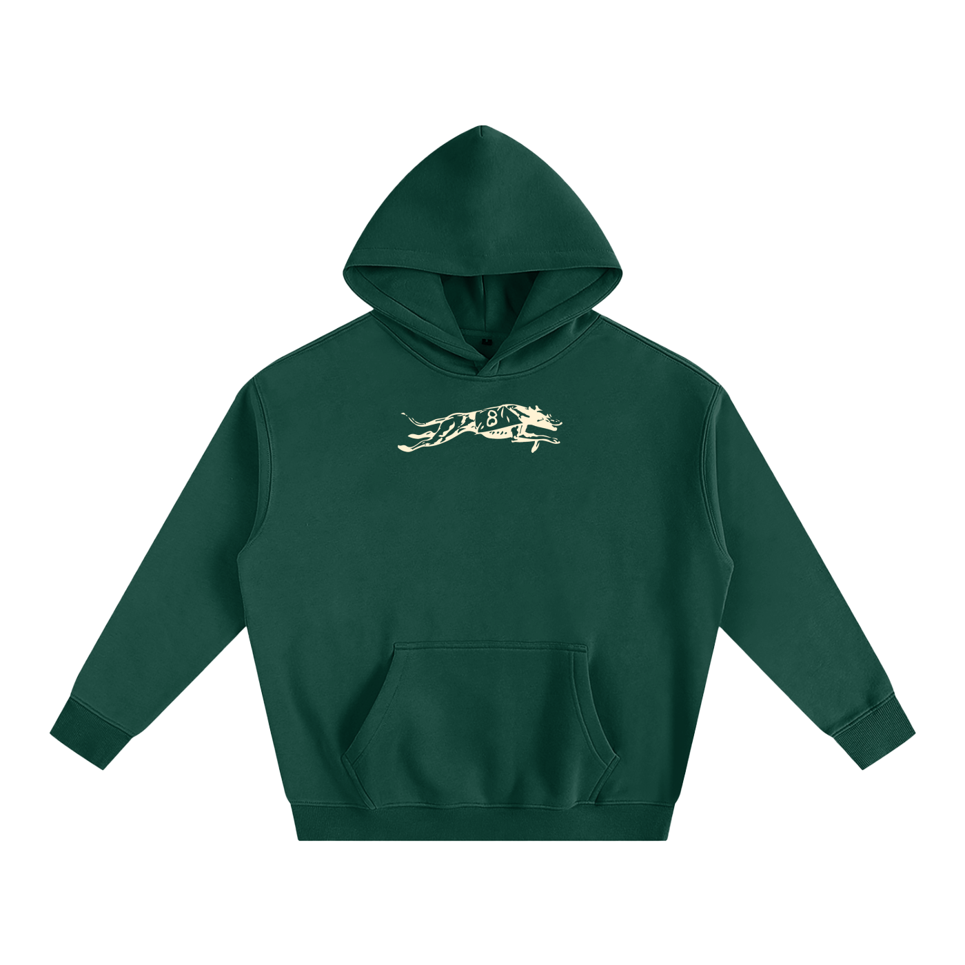 Green Basic Oversized Hoodie 002