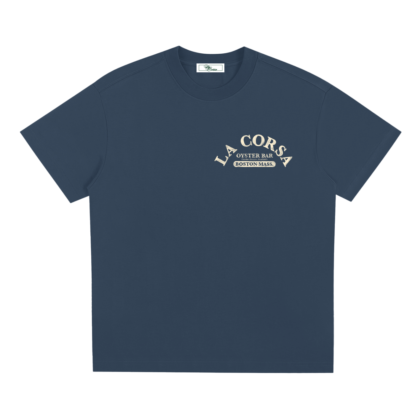 Navy Oyster Bar Tee 003