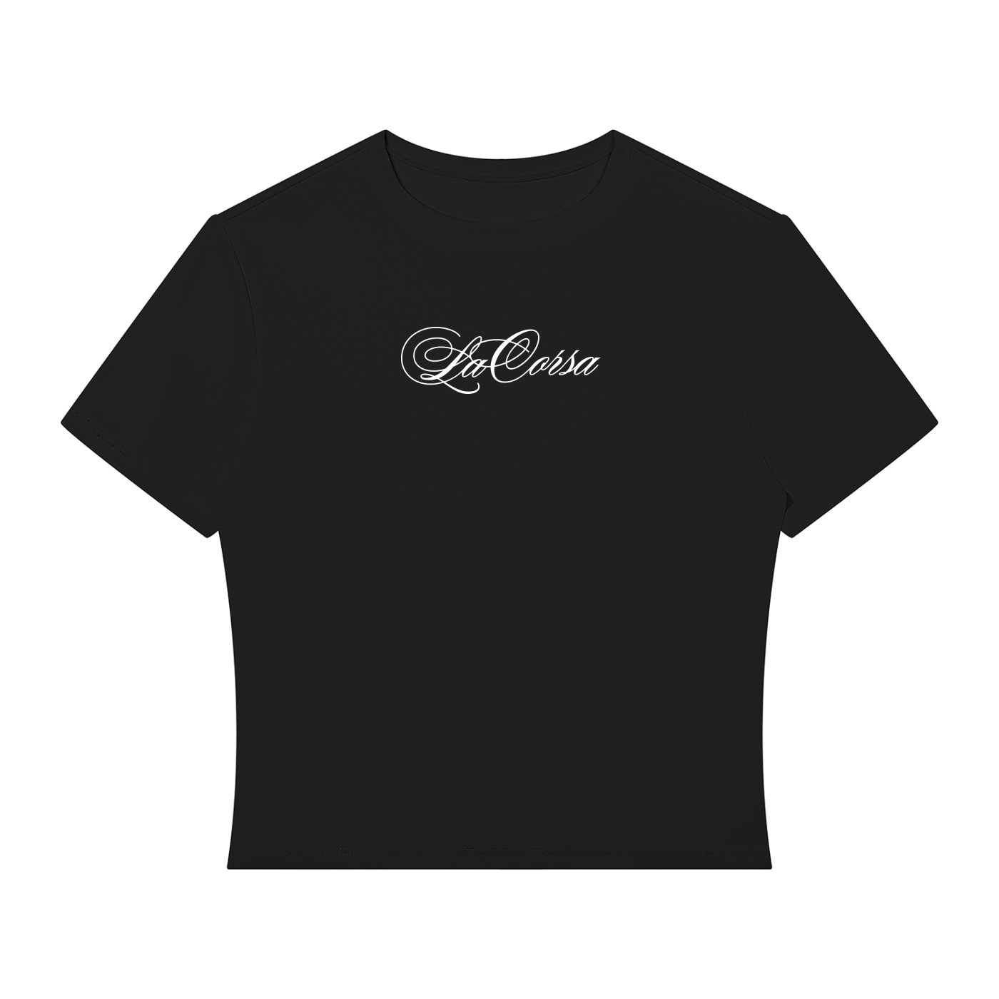 Women’s Performance Crop Script T-Shirt