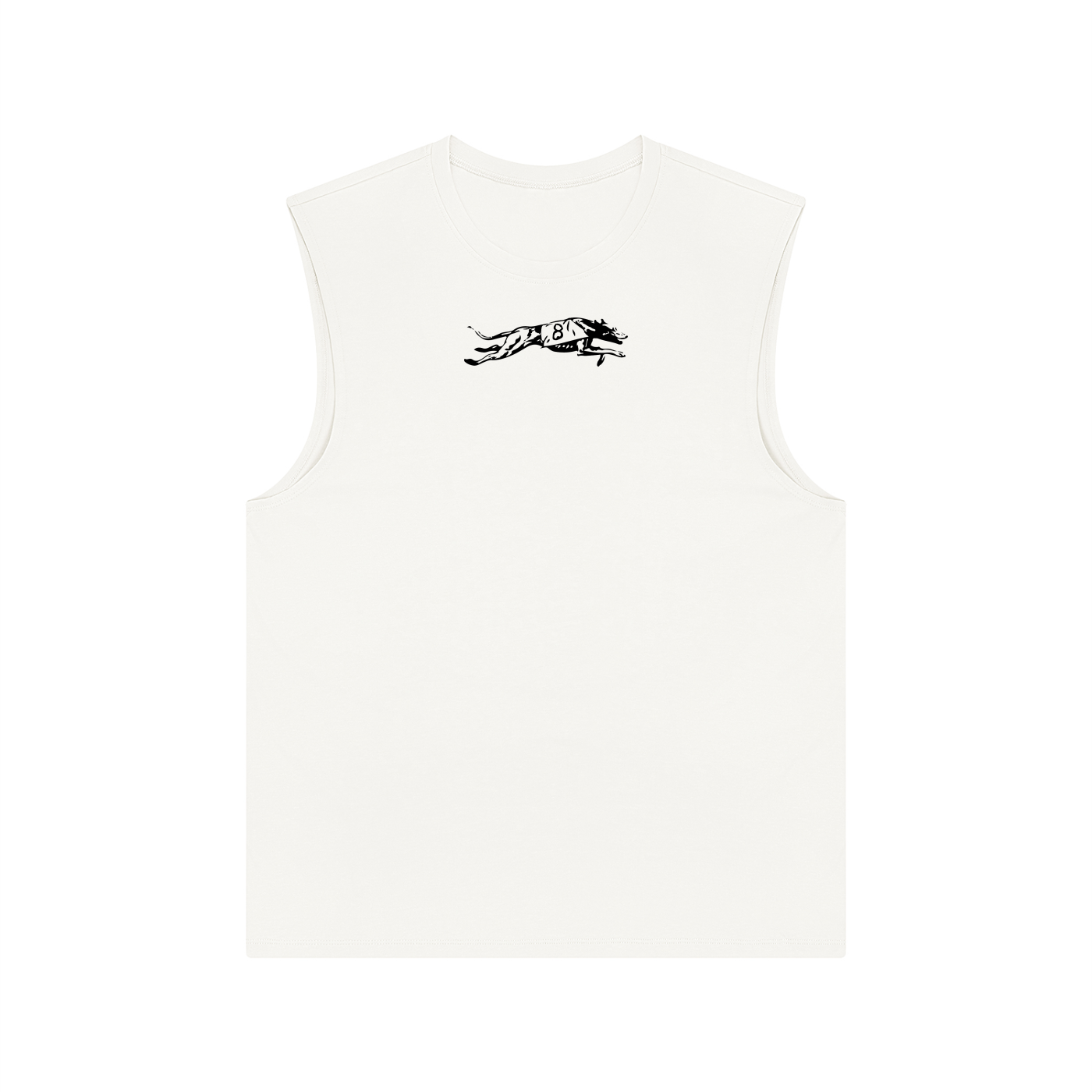White Script Men's Performance Tank Top