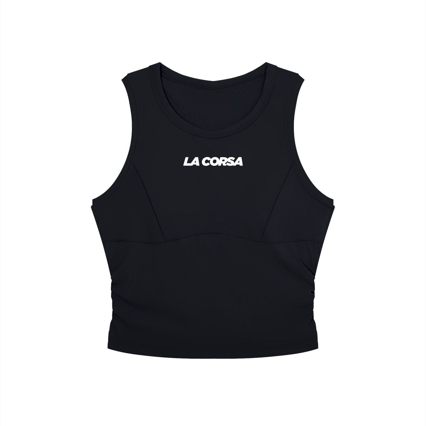 Women’s Crewneck Yoga Tank Top Black