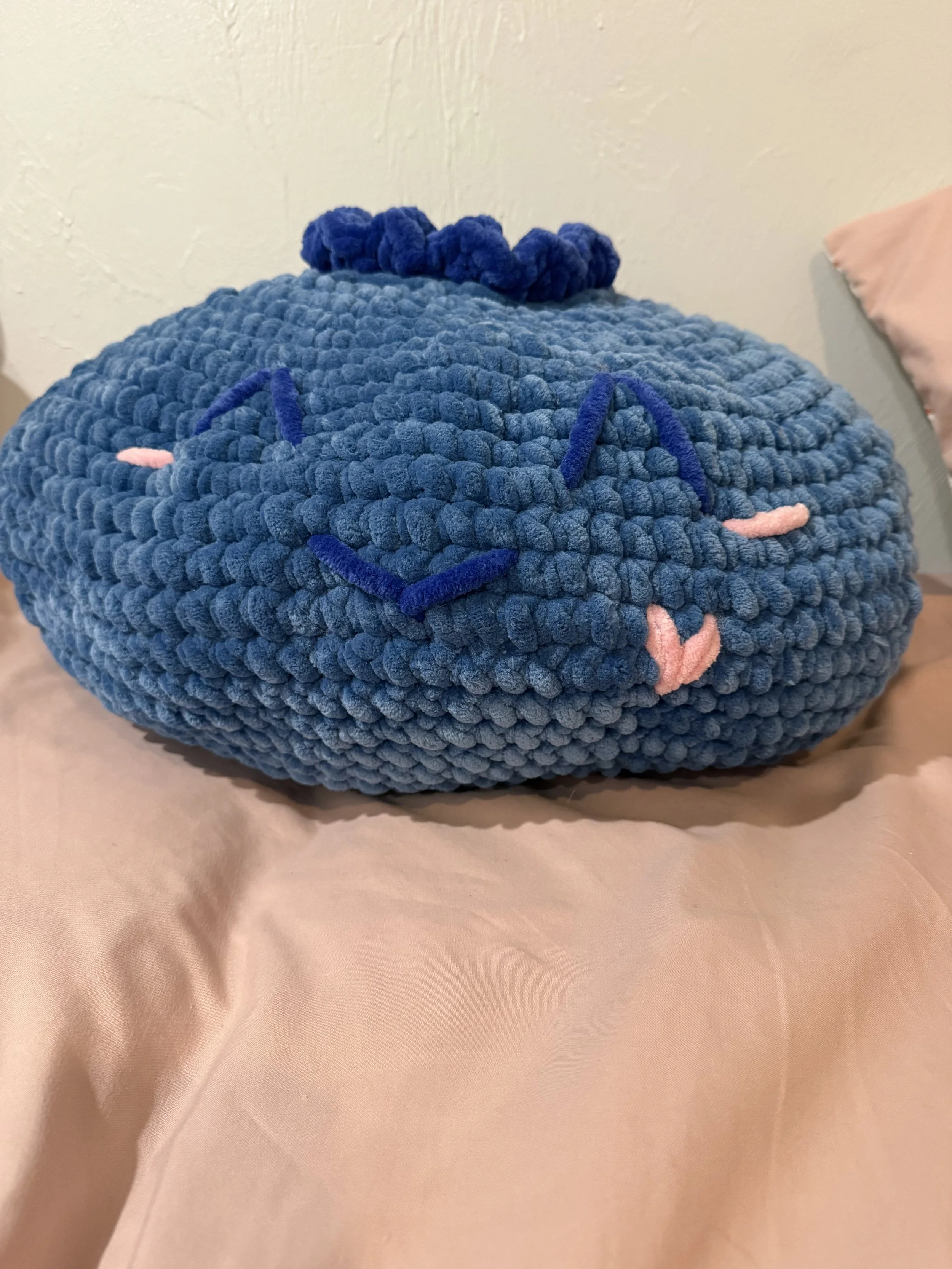Giant Blueberry Crochet Plush (With Tushy)