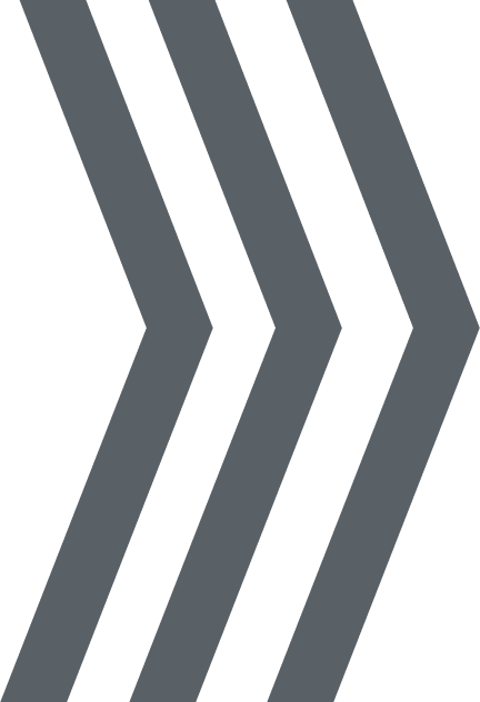 A black background with three gray arrows pointing to the right.