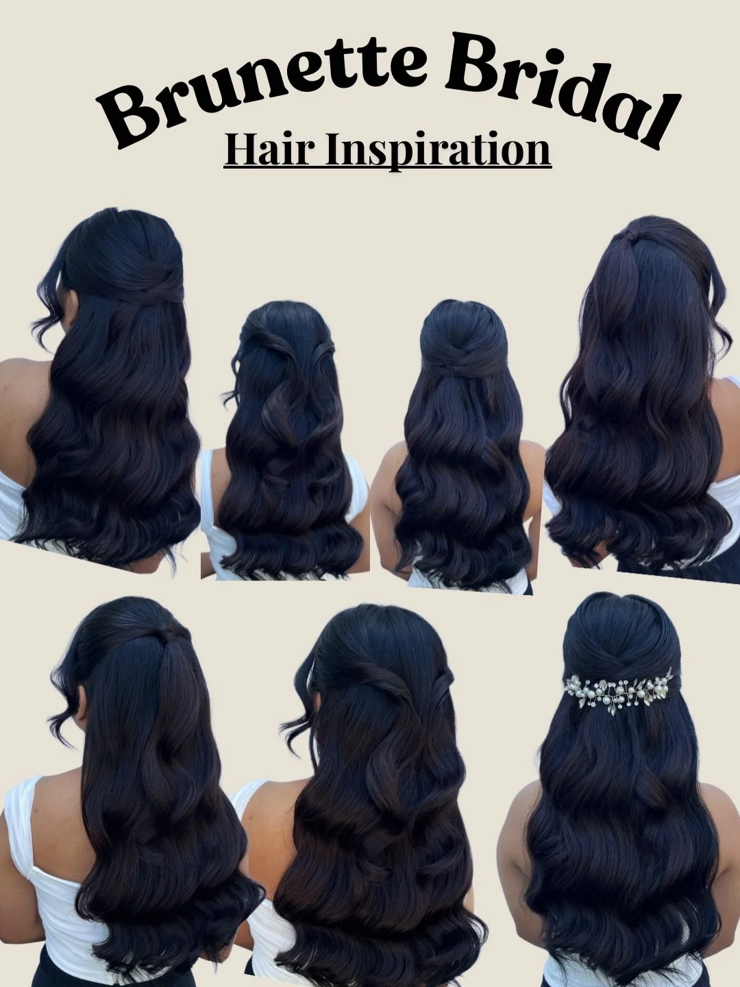 Brunette bridal hair inspiration 🤎

Obsessed with this look? 
Save it for later!

Only 10 Saturdays left&mdash;let&rsquo;s make your bridal hair dreams happen ✨

#syracuseweddinghair #cnybridalstylist #darkhairhalfuphalfdown #halfuphairstyles #brida