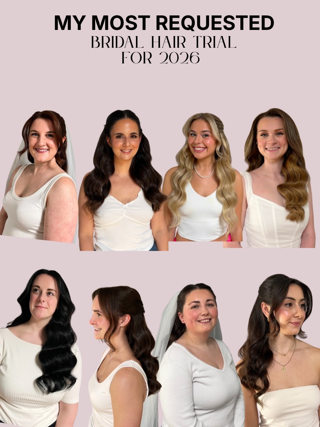 This is my most requested hair trail for 2026 ✨

Comment down below which hairstyle is your favorite?⬇️

So excited for this year&rsquo;s wedding season 👰&zwj;♀️
I have very limited Saturdays left for 2026 and am now booking for 2027.

#syracusewedd