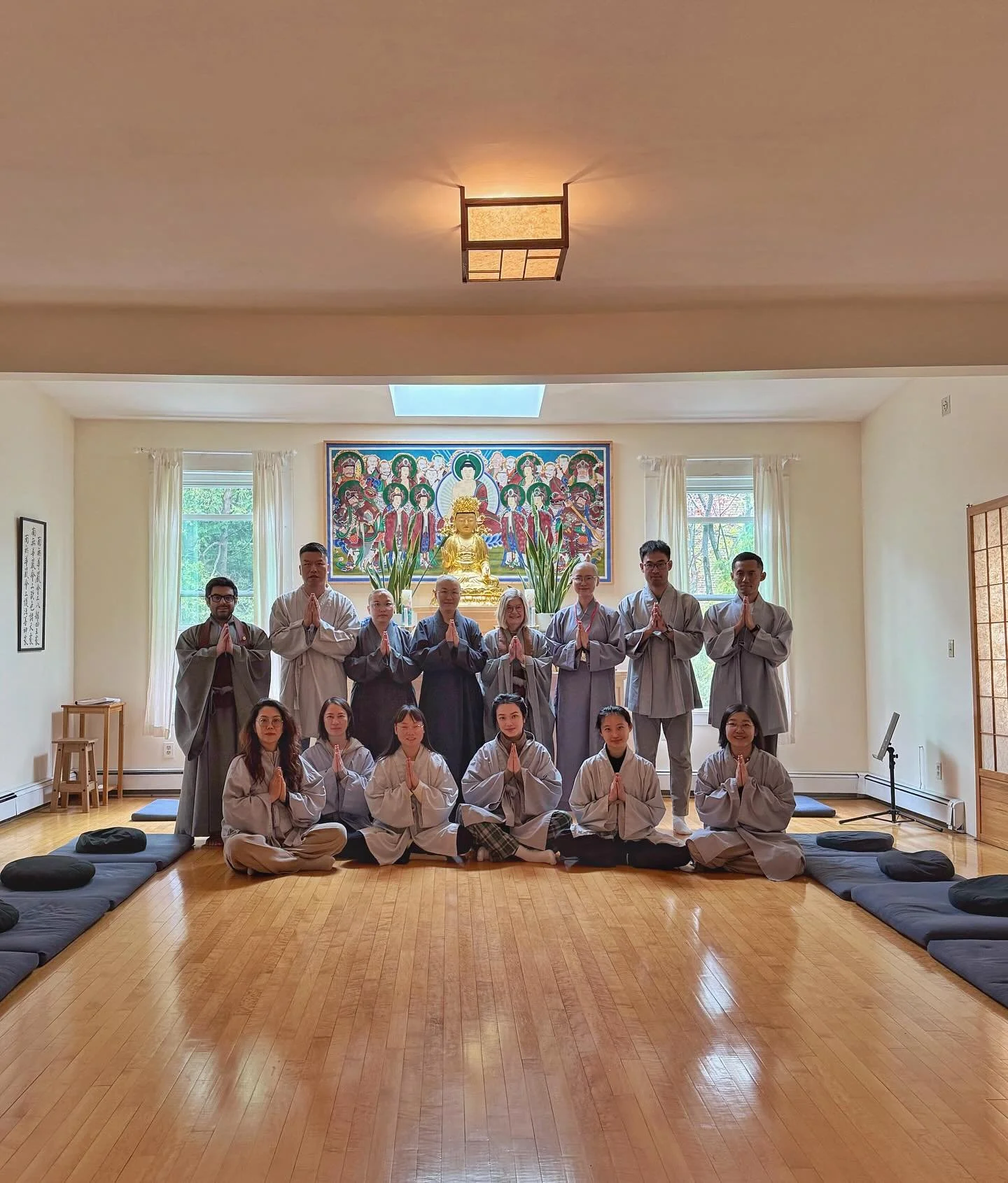 It&rsquo;s been wonderful as always to have different groups, classes, practitioners, teachers with us at the zen center 🌸 hello to our friends from @woodenfish_program this year, a &ldquo;Buddhism and the Senses&rdquo; class from Harvard @harvard ,