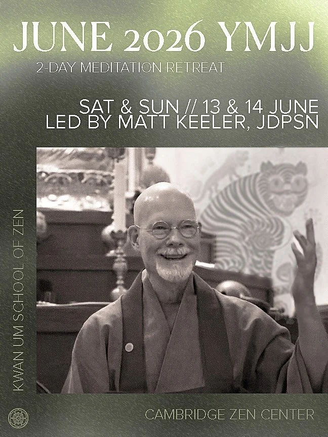 We&rsquo;re looking forward to our June 2-Day YMJJ Retreat with Matt Keeler, JDPSN (who led the Compassionate Communication &amp; Eight-Fold Path workshop in April here at CZC) 🙏 Registration is open until 12 June &mdash; https://www.cambridgezen.or