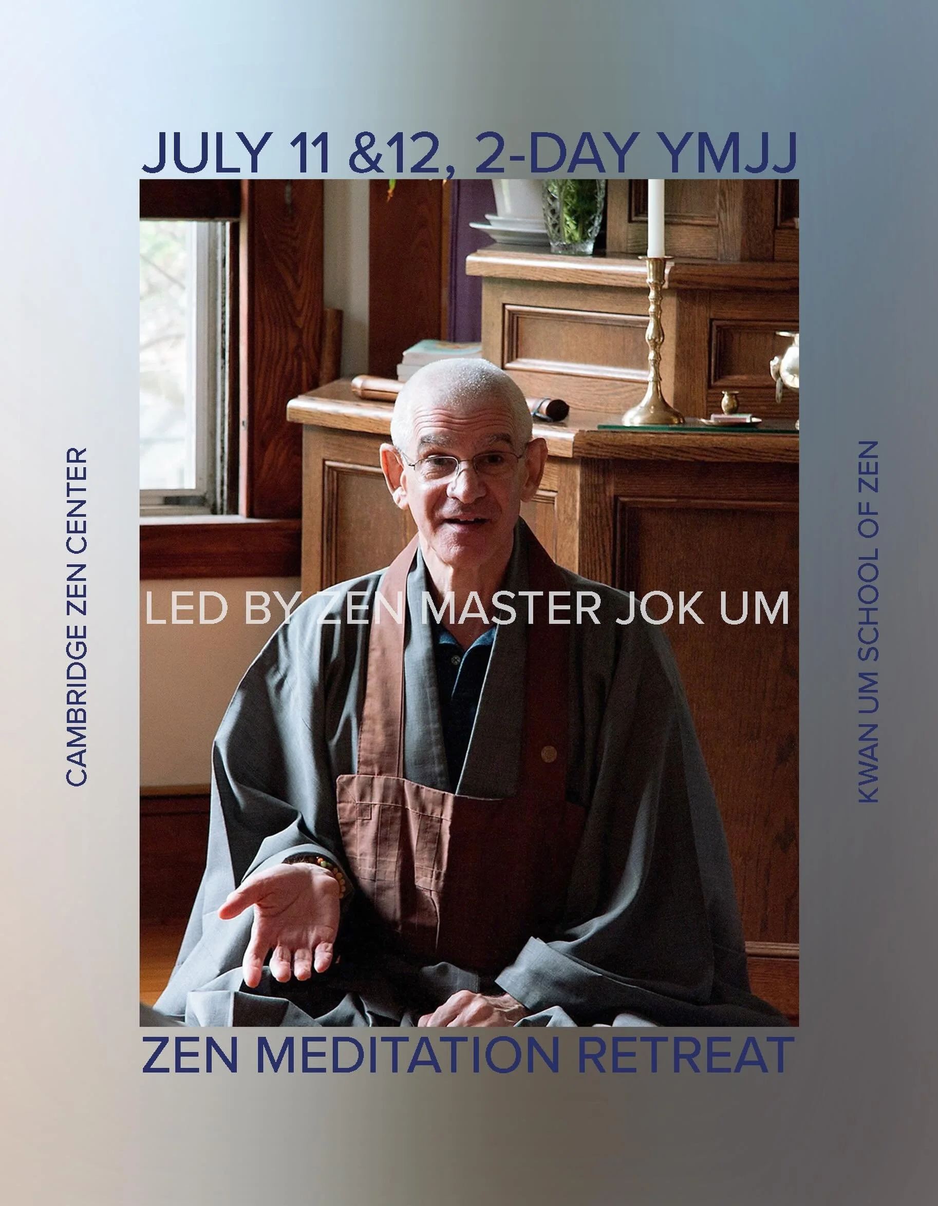 We&rsquo;re looking forward to our July 2-Day YMJJ (July 11 &amp; 12) with Zen Master Jok Um. Registration is open on our website under &ldquo;retreats&rdquo;🐅 Zen Master Jok Um (Ken Kessel) received transmission in April 2017. He began studying wit