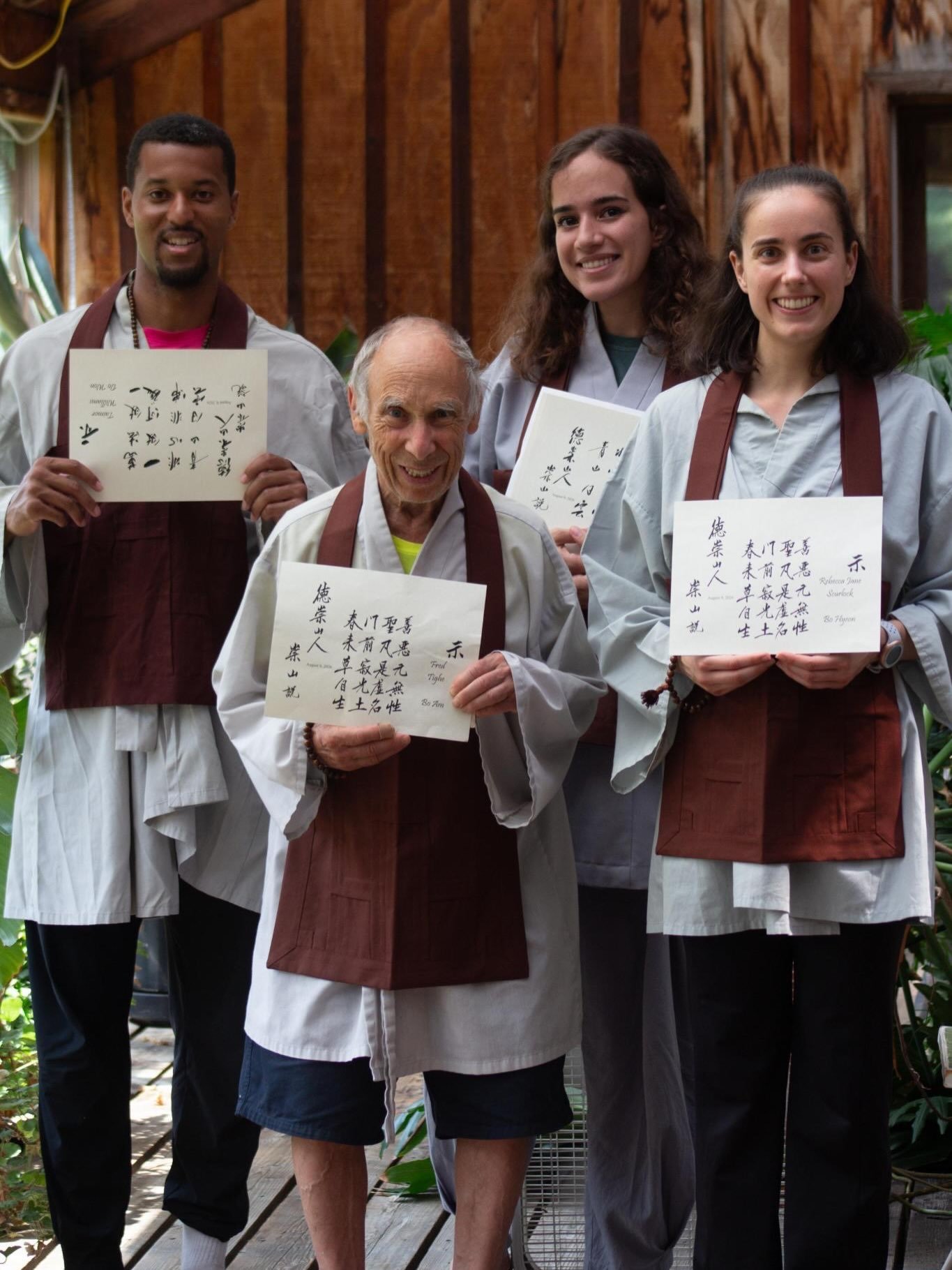 Congratulations to: Tai Natalia, Fred, and Becky&mdash;our four residents &amp; sangha members who took Precepts at Founder&rsquo;s Day &amp; Sangha Weekend! Tai and Natalia with 10 Precepts are now also Dharma Teachers in Training 🙏 It was a full w