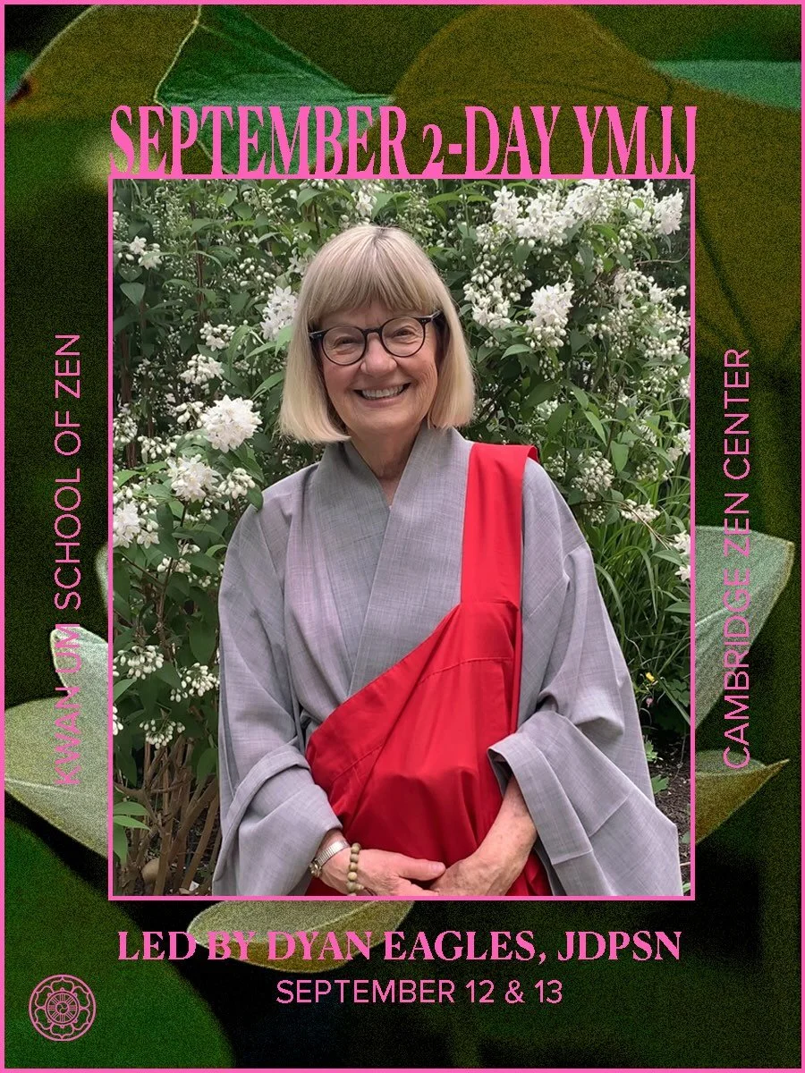 Very much looking forward to our September 2-Day YMJJ Meditation Retreat with our Guiding Teacher Dyan Eagles, JDPSN on September 12 &amp; 13 🩵 Registration is open through Thursday, September 10 end of day. 

Dyan Eagles Jido Poepsanim (Dharma mast