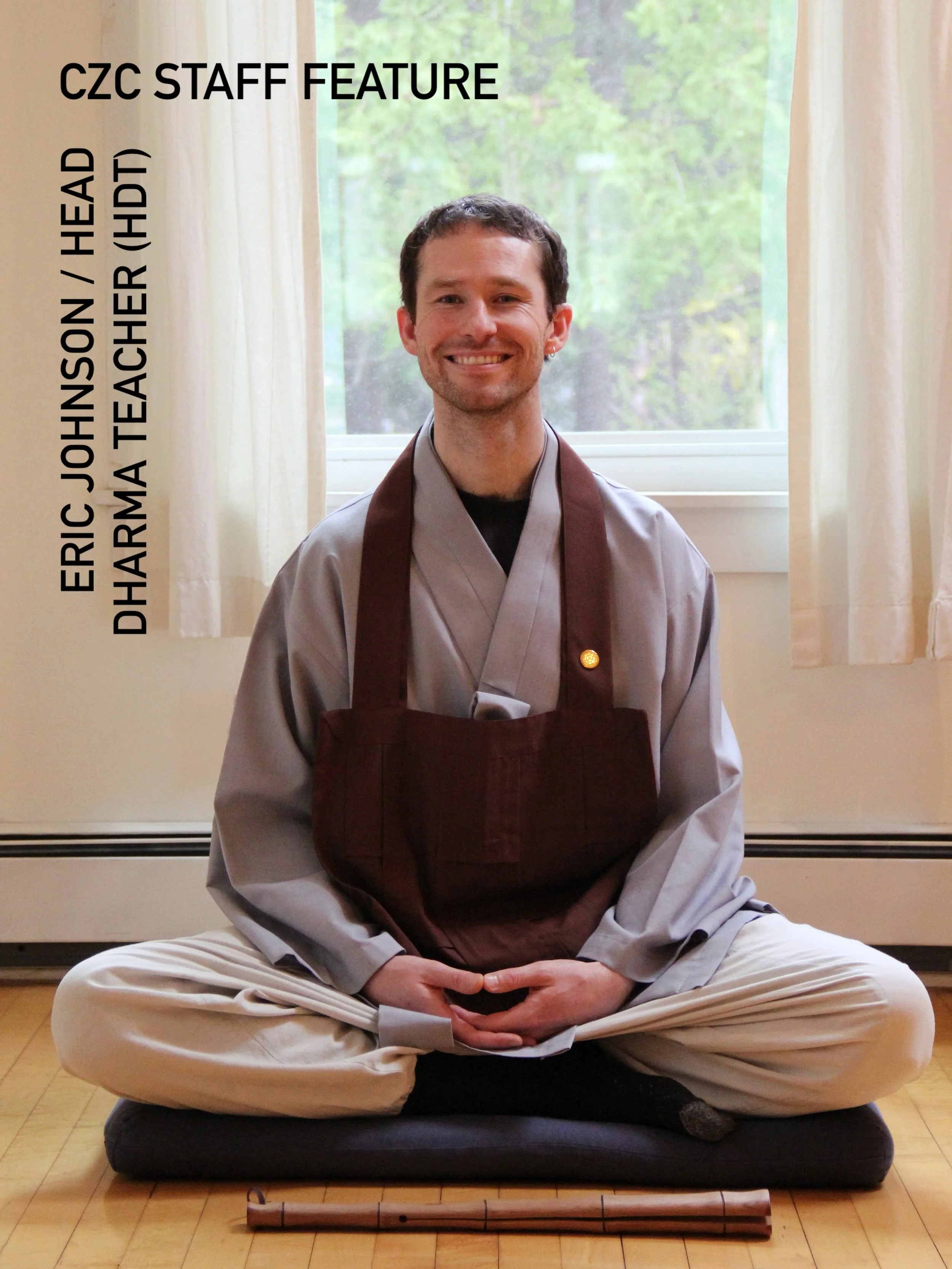 HDT ⚠️ Our staff make this place possible, and the Head Dharma Teacher plays a central role in the programming that happens in our Dharma Hall, including the residential practice program, public practice, and monthly YMJJ retreats 🪷 Eric became our 