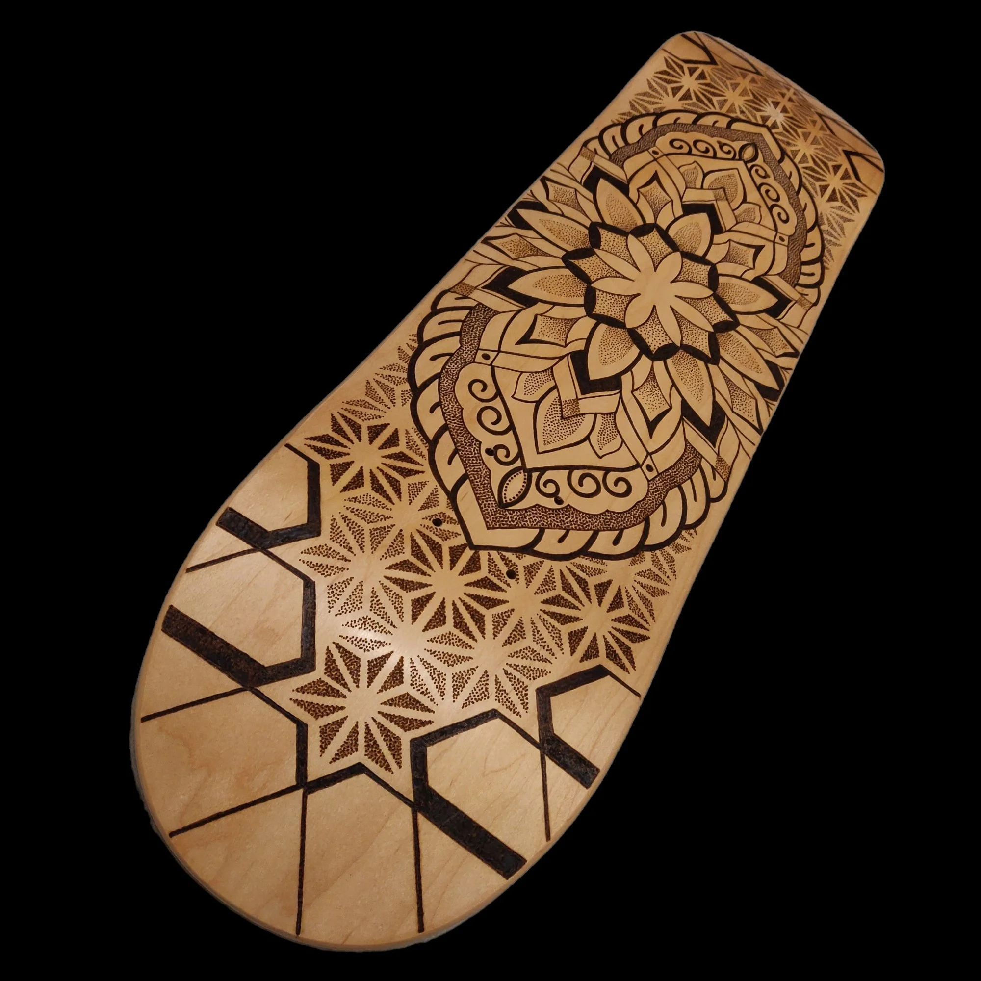 Geometric skate board deck 