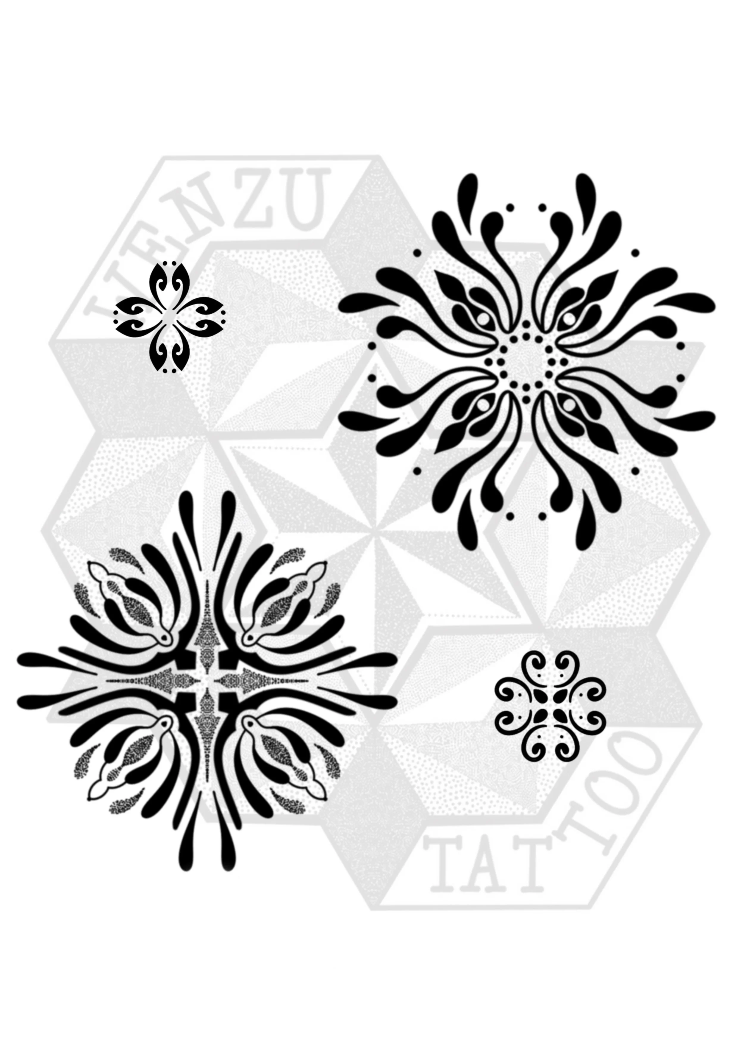 Ornamental Mandala Dotwork .