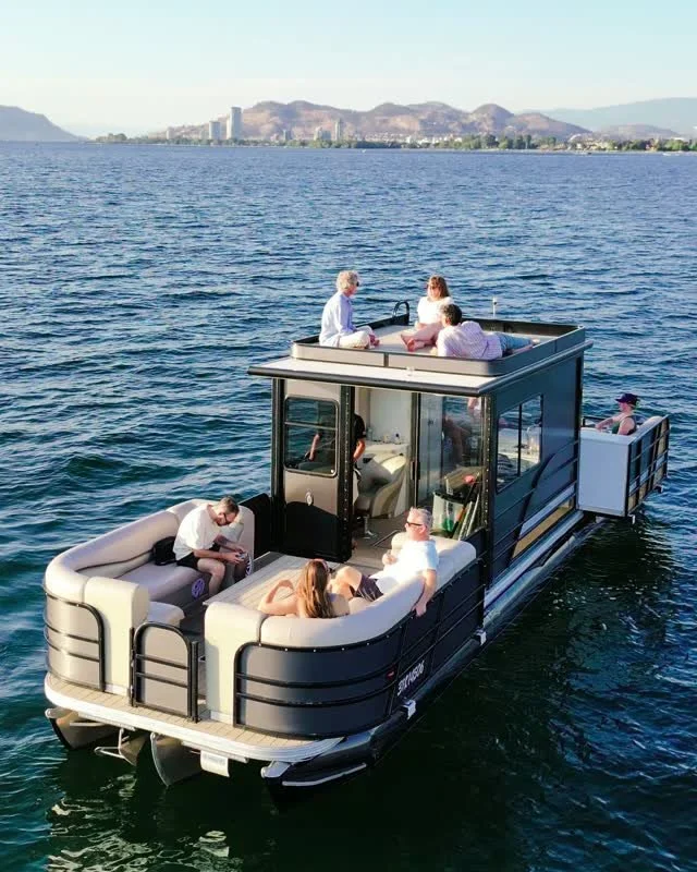 Lake luxury, reimagined.

Our signature partner experience offers a one-of-a-kind outing unlike anything else on Okanagan Lake.

The Babydoll Luxury Boat Cruise takes the private pontoon experience to another level.

It&rsquo;s the answer to, &ldquo;