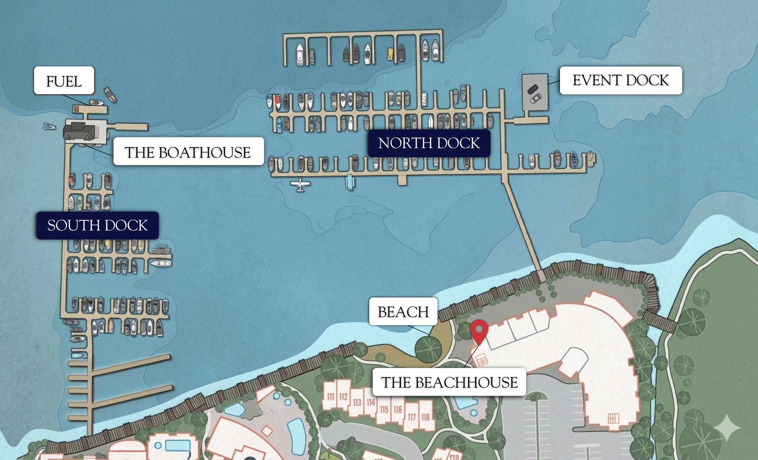 Eldorado Yacht Club Dock Map | Okanagan Marina and Yacht Clubs