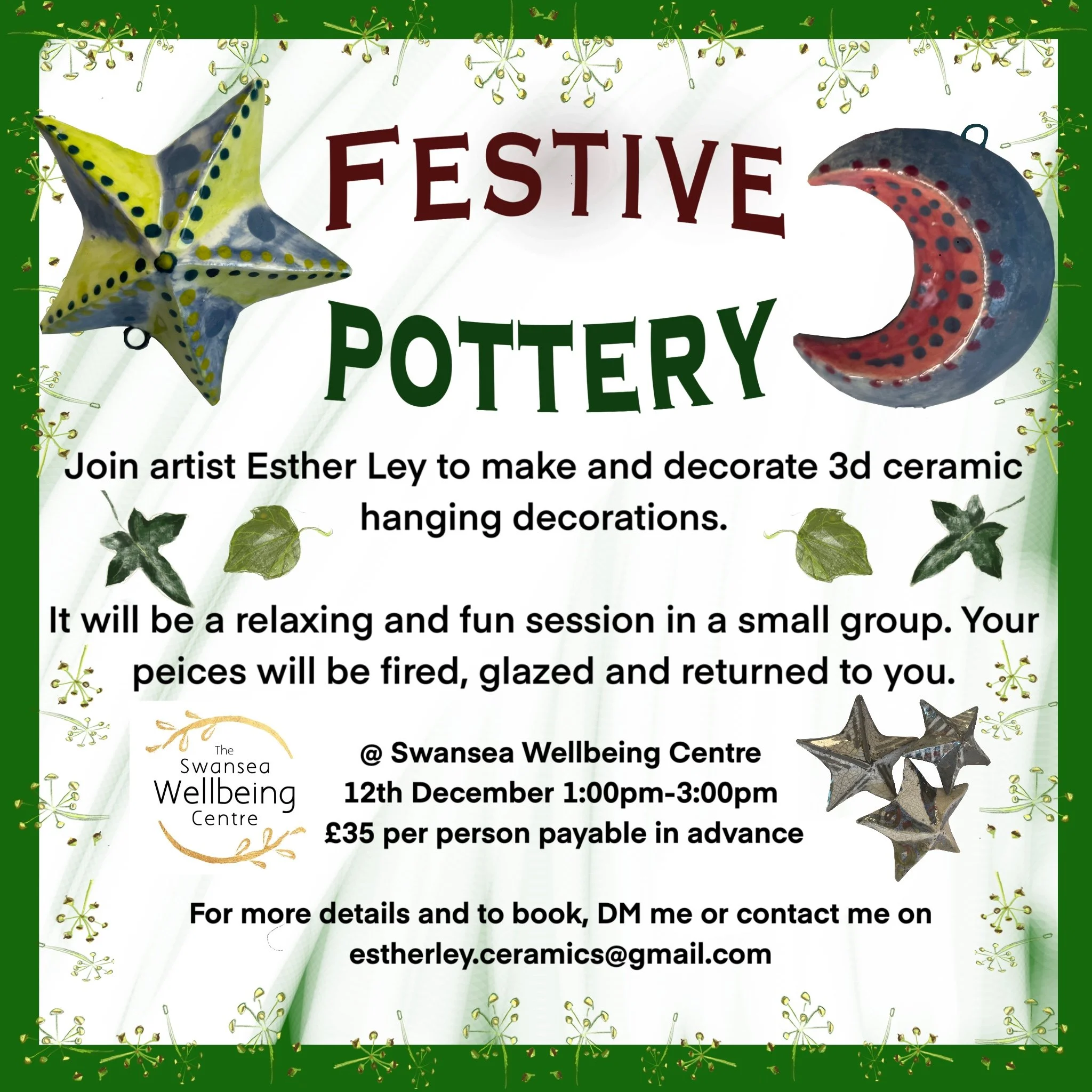 Festive pottery workshops 