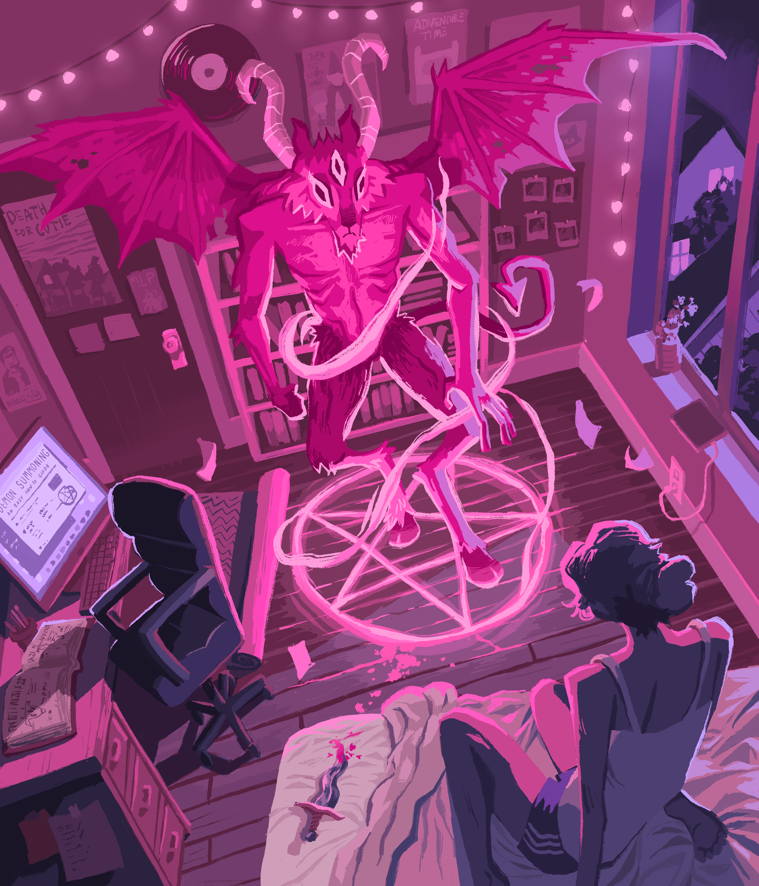 Demon Summoning, 2025, Procreate, Kyle Henskens