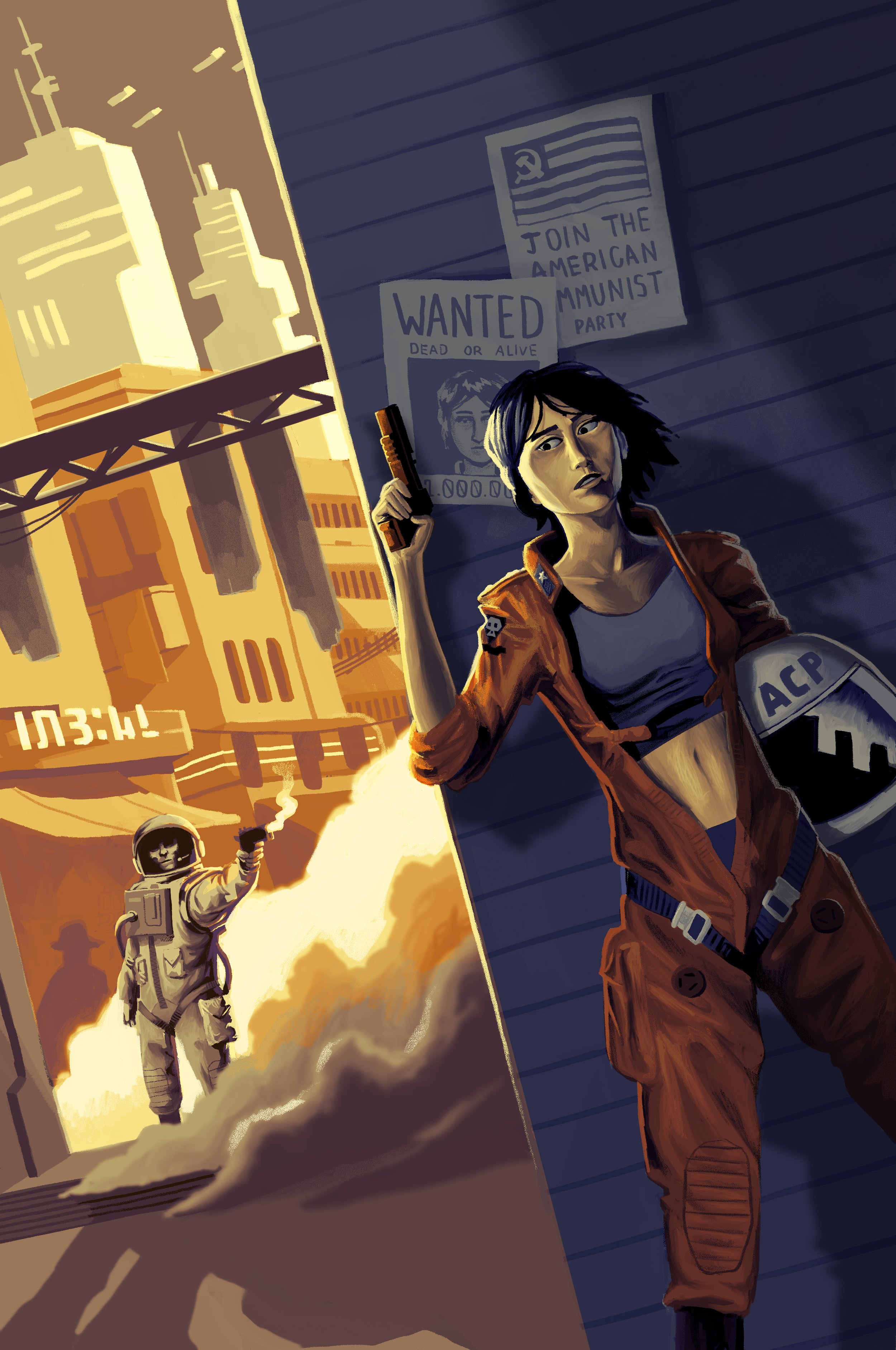 Hero & Villain Illustration