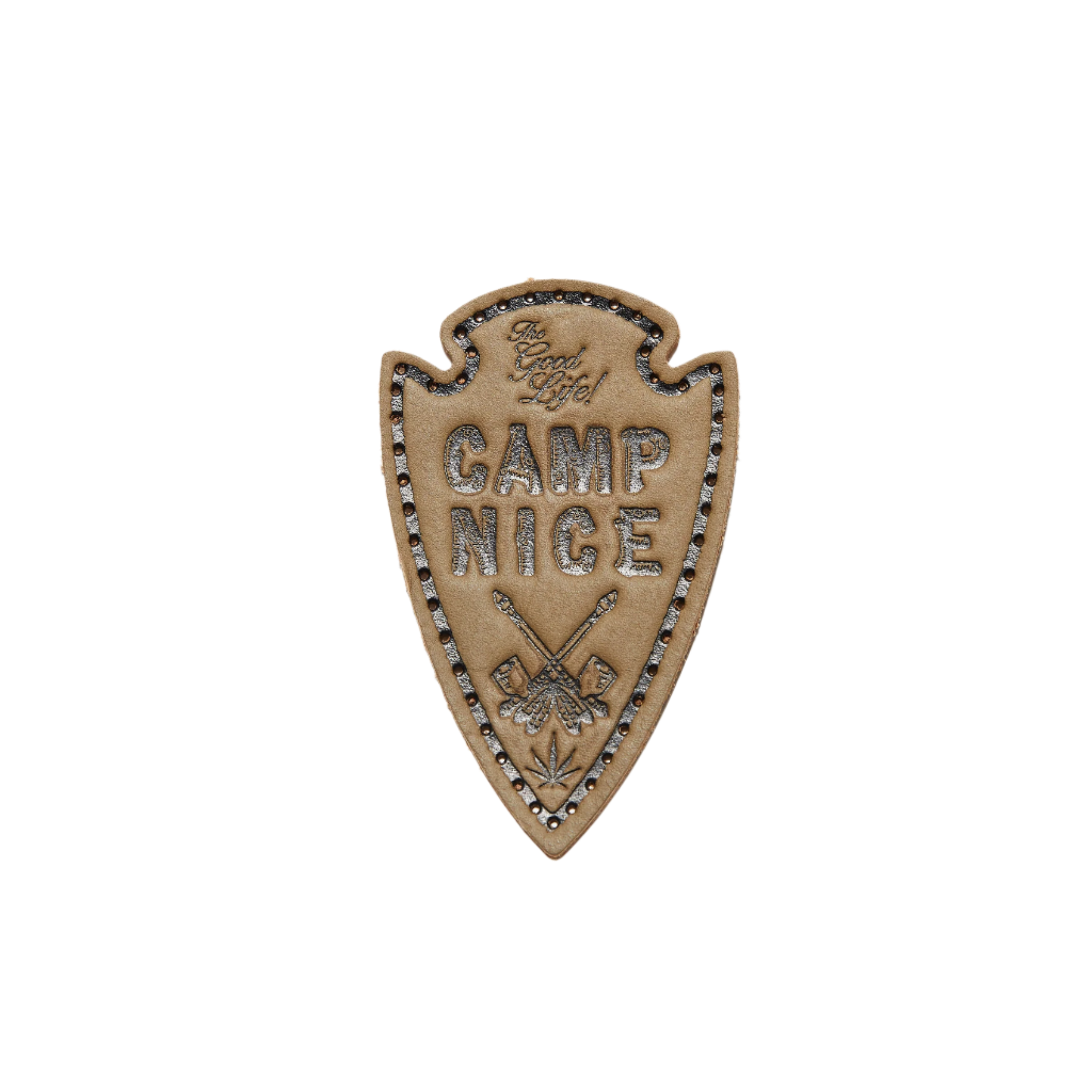 Leather Arrowhead Patch