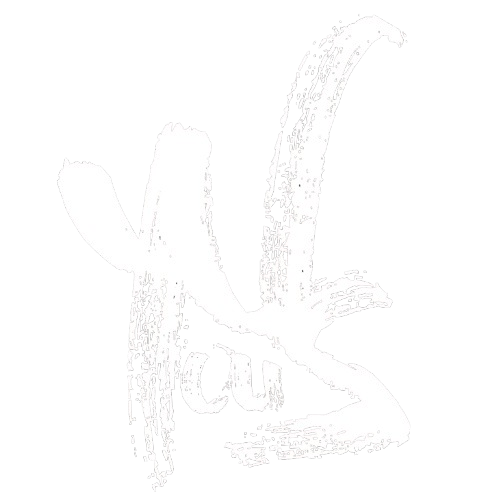 Logo avec le mot 'Yuc' en style peinture blanche sur fond noir.