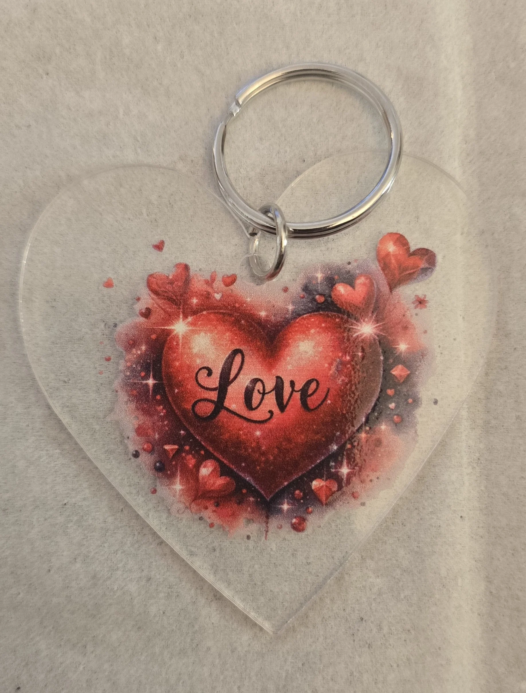 Heartfelt Love Acrylic Keychain