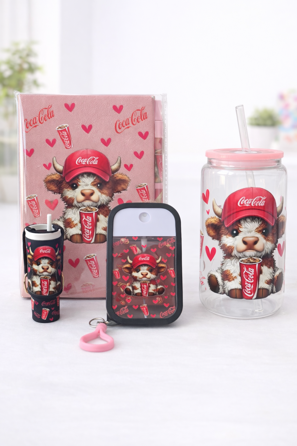Coca-Cola Highland Cow Gift Set