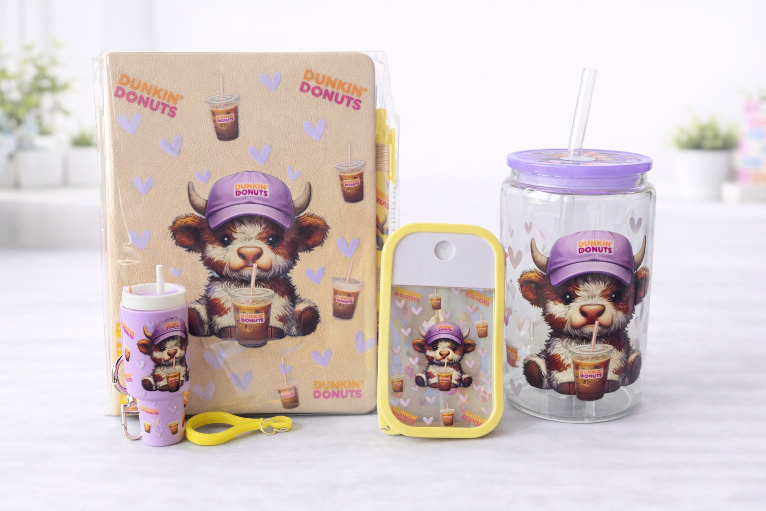 Dunkin’ Highland Cow Gift Set