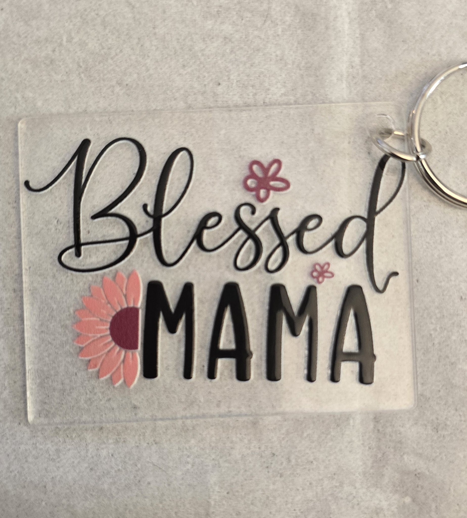 Blessed Mama Keychain