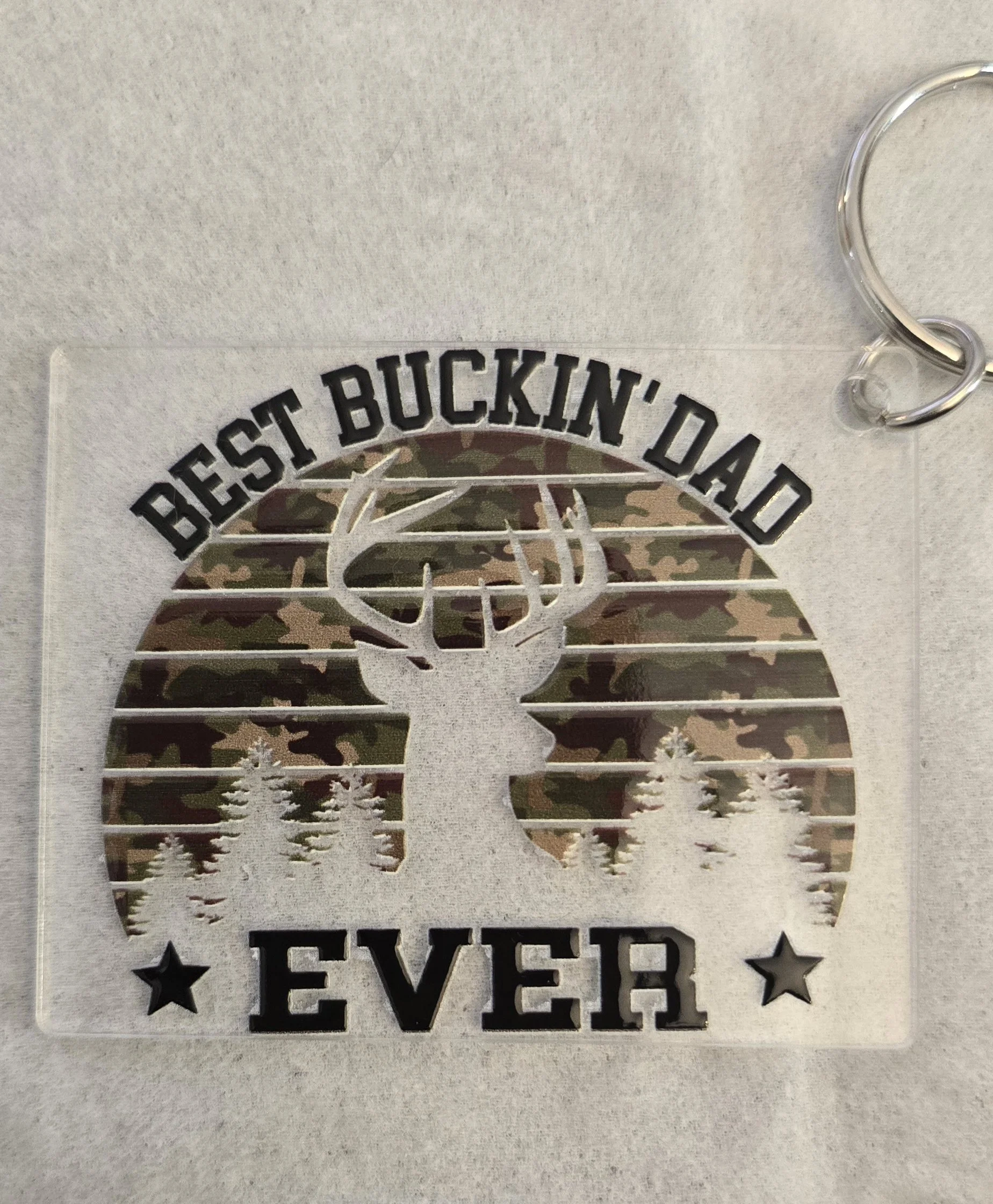 Best Buckin’ Dad Ever Keychain