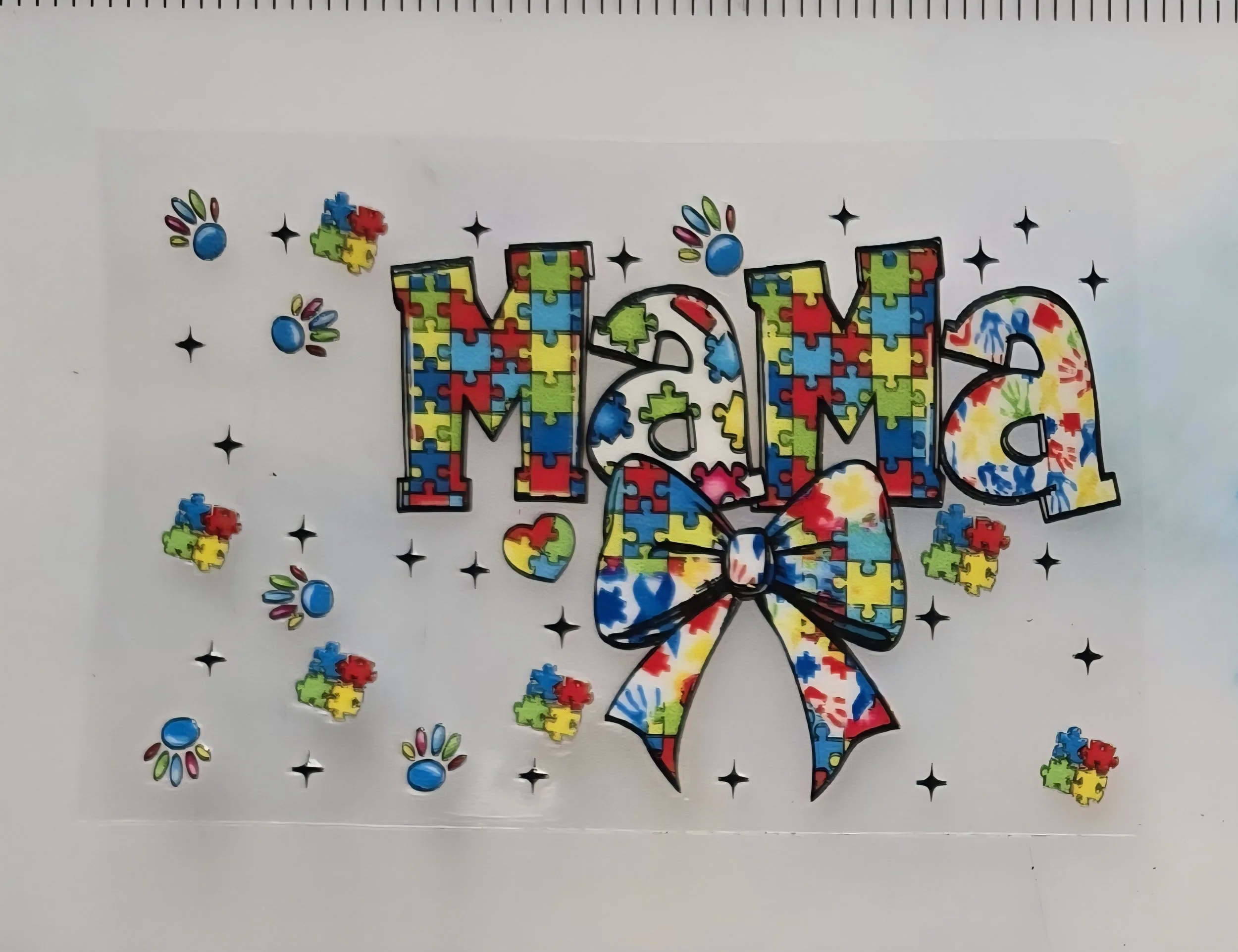Autism Awareness Card Skin - Mama