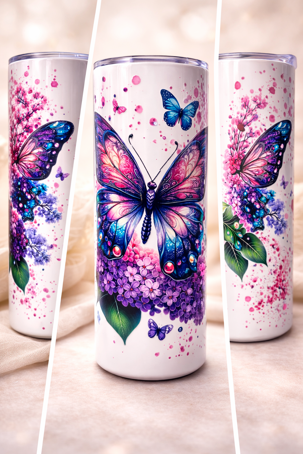 Butterfly Garden Tumbler – 20oz Stainless Steel