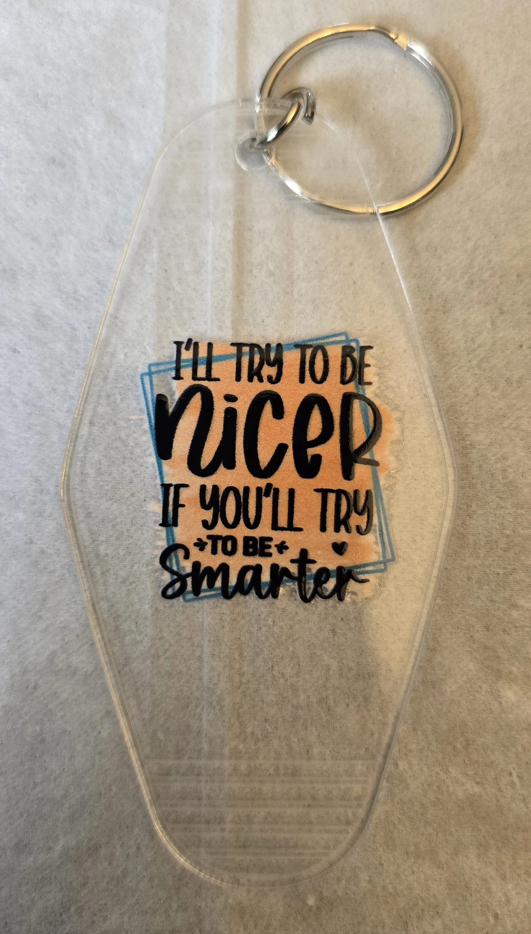 'Be Nicer' Acrylic Keychain