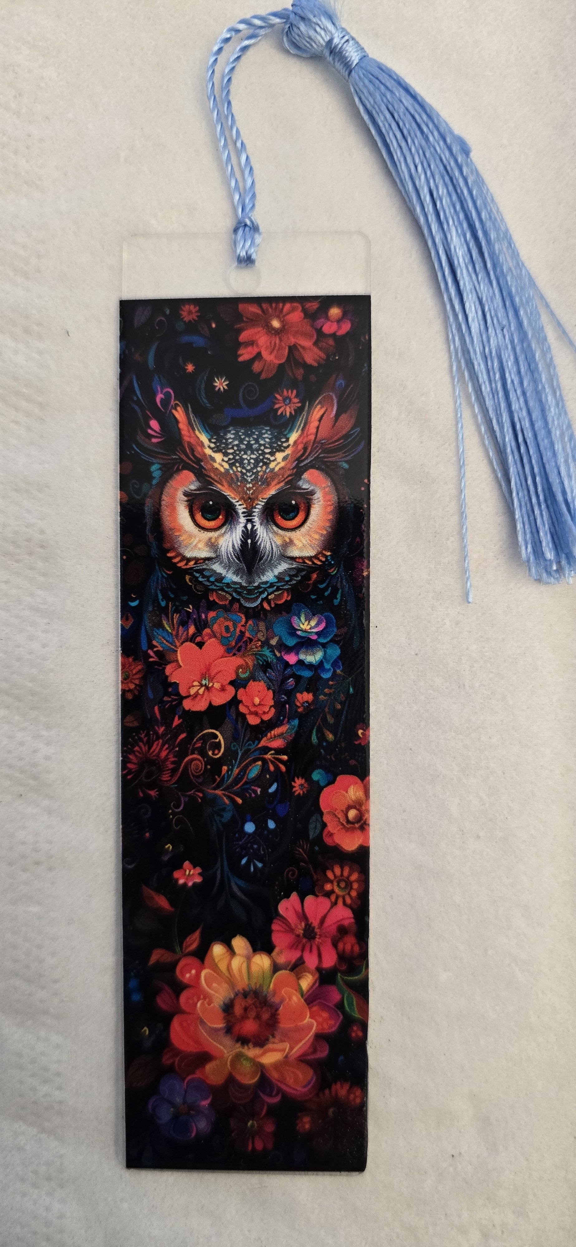 Owl Art Tassel Bookmark