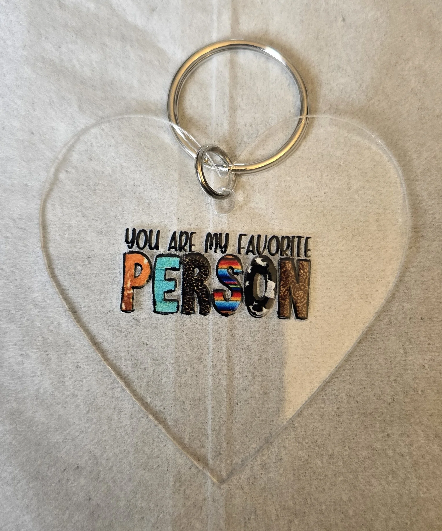 Heartfelt Charm Acrylic Keychain