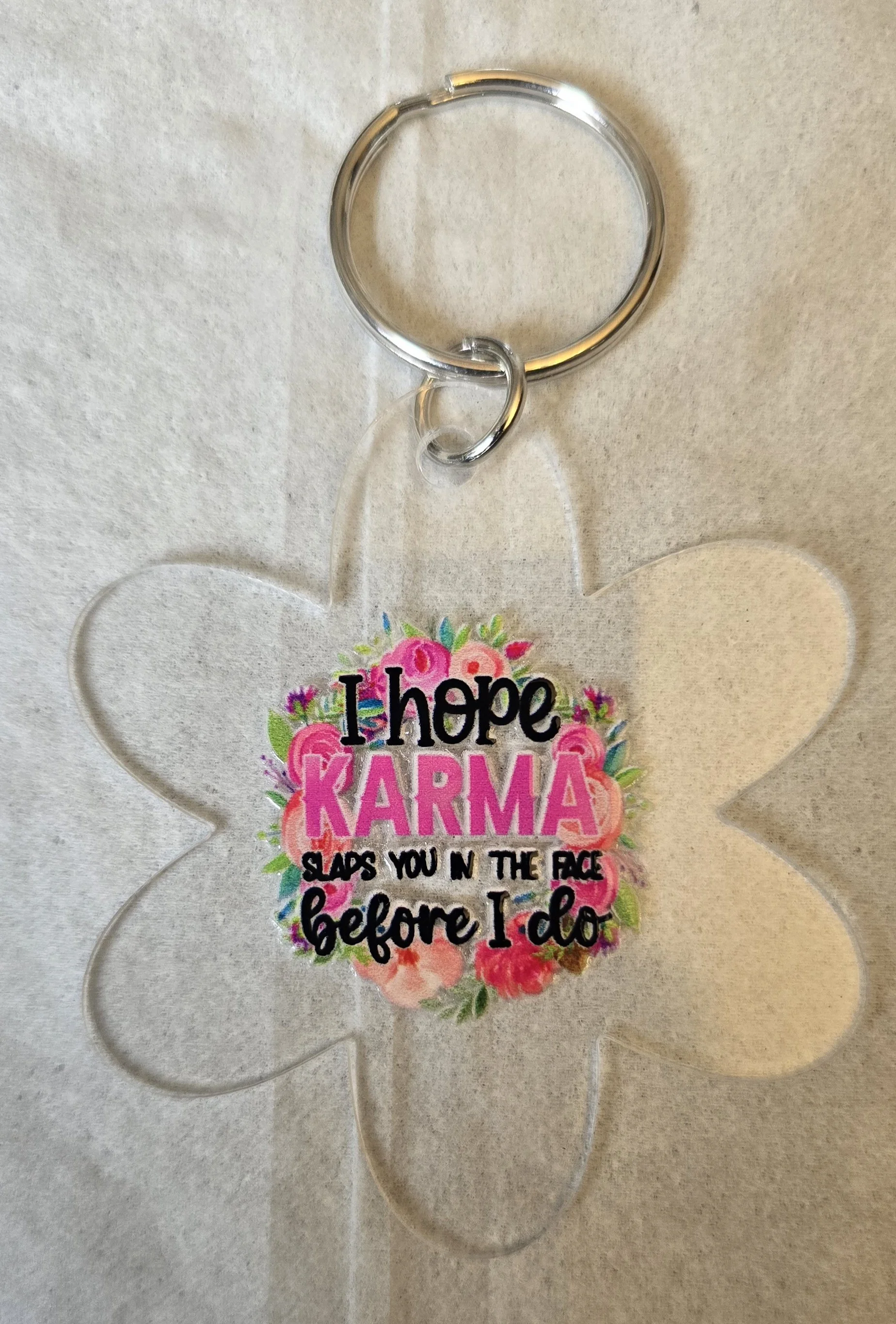 Karma Acrylic Keychain