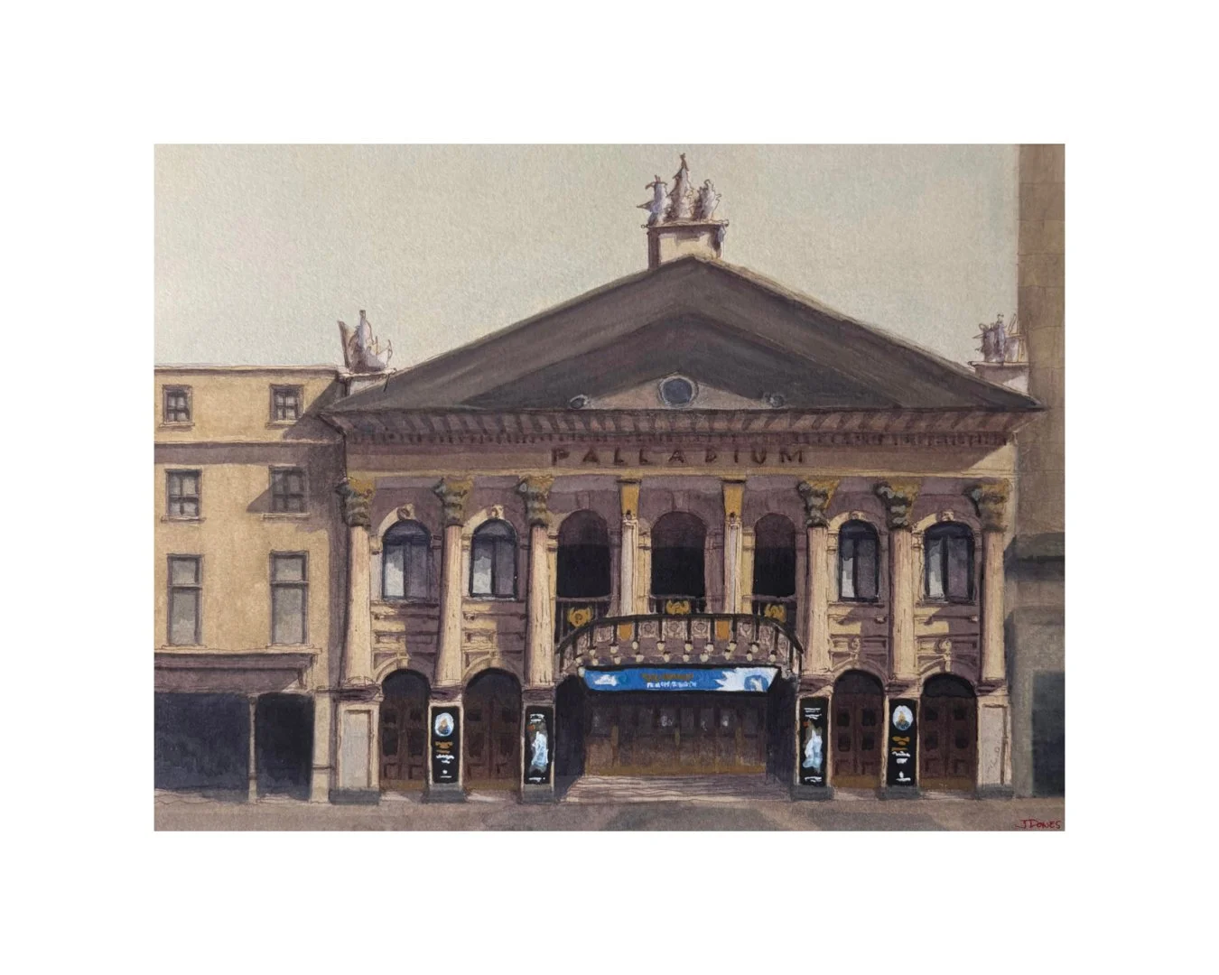london palladium in watercolour and ink

.
 #watercolour #holbeinartistmaterials #architecturalsketch #archesaquarelle #theatreart #architecturalwatercolour #buildingportrait #londonpalladium