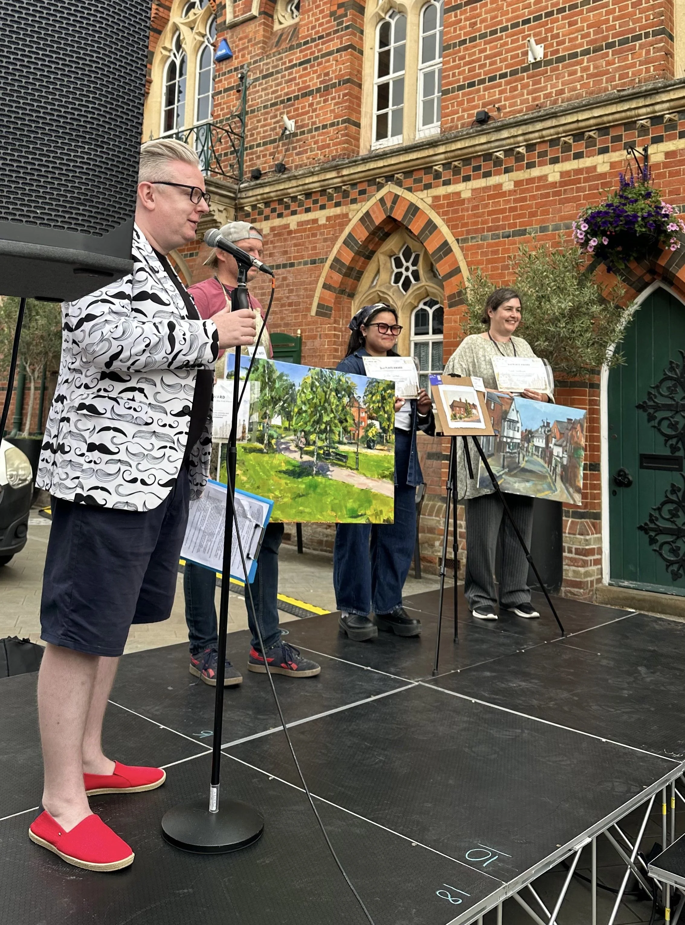WON SECOND PLACE FOR THE PAINTING! IT WAS A LONG BUT VERY EXCITING DAY.